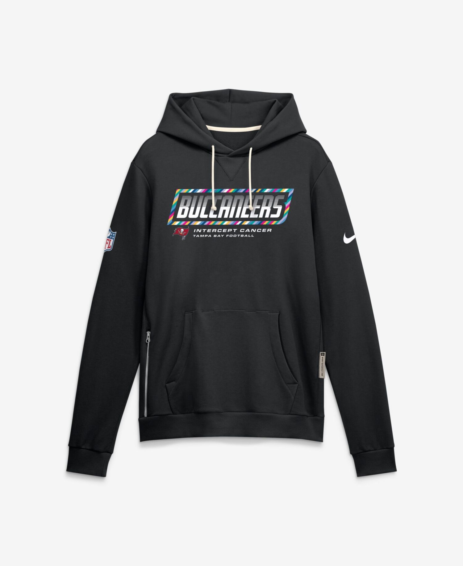 Men's Black Tampa Bay Buccaneers 2026 NFL Cruical Catch Sideline Dri-Fit Pullover Hoodie