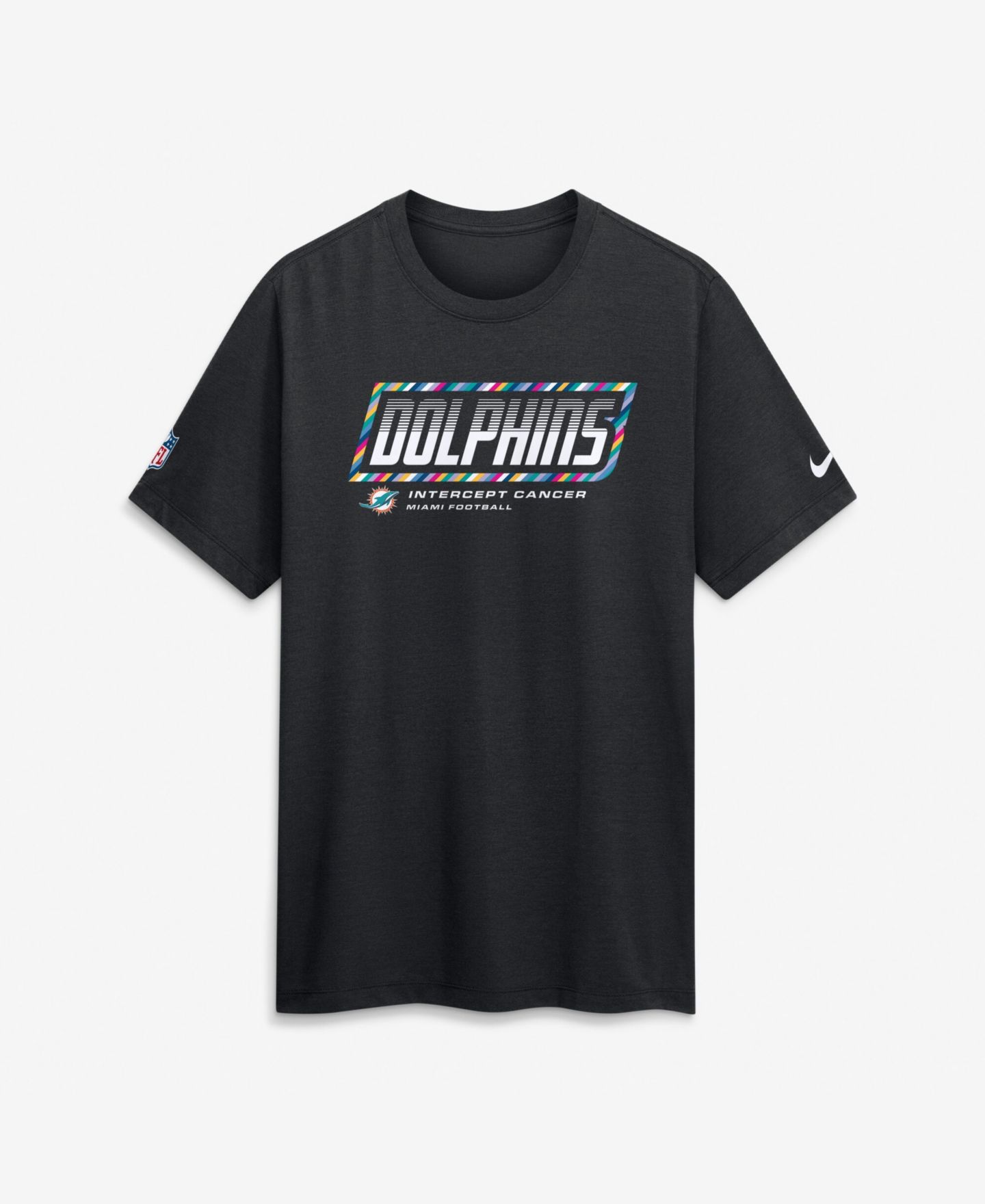 Мужская футболка Nike Black Miami Dolphins 2026 NFL Cruical Catch Sideline Dri-Fit — фото 1