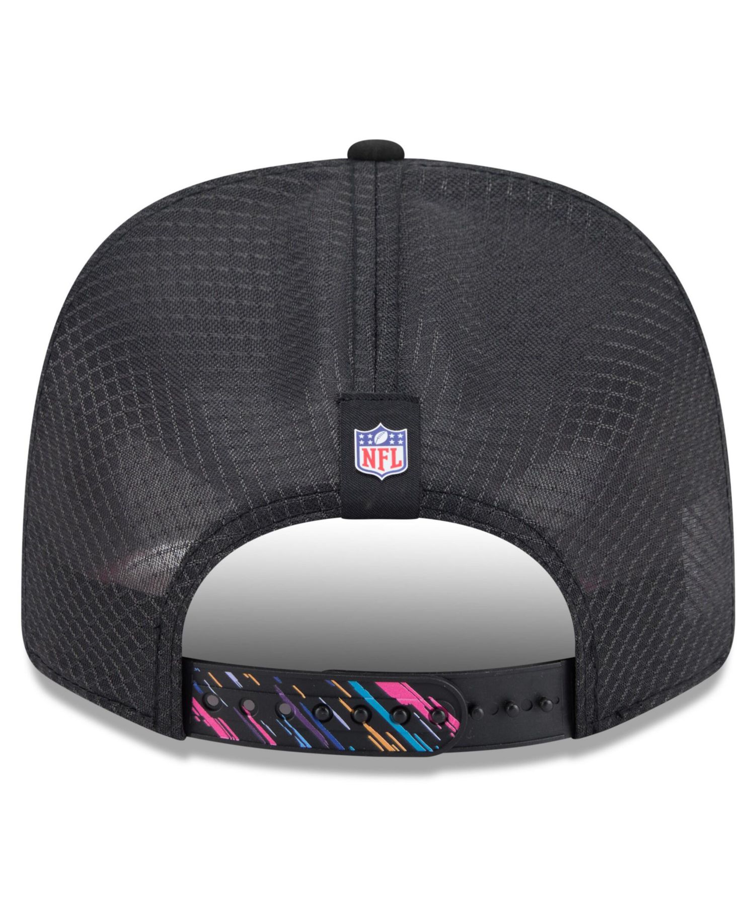 Men's Black Buffalo Bills 2026 NFL Cruical Catch 9SEVENTY Adjustable Trucker Hat