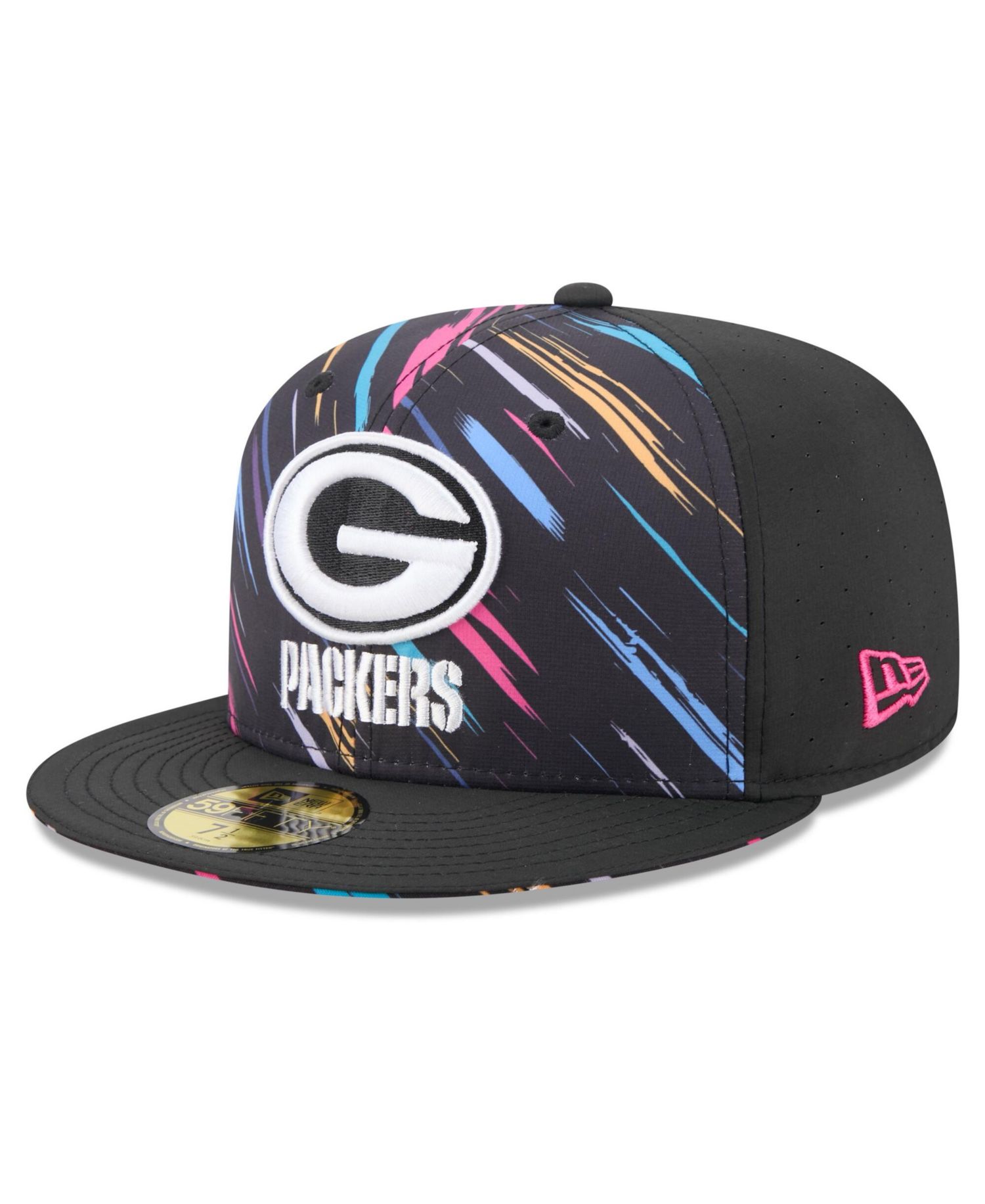 Men's Black Green Bay Packers 2026 NFL Cruical Catch 59FIFTY Fitted Hat