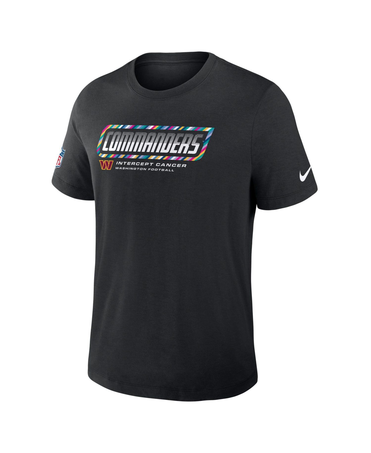 Men's Black Washington Commanders 2026 NFL Cruical Catch Sideline Dri-Fit T-Shirt
