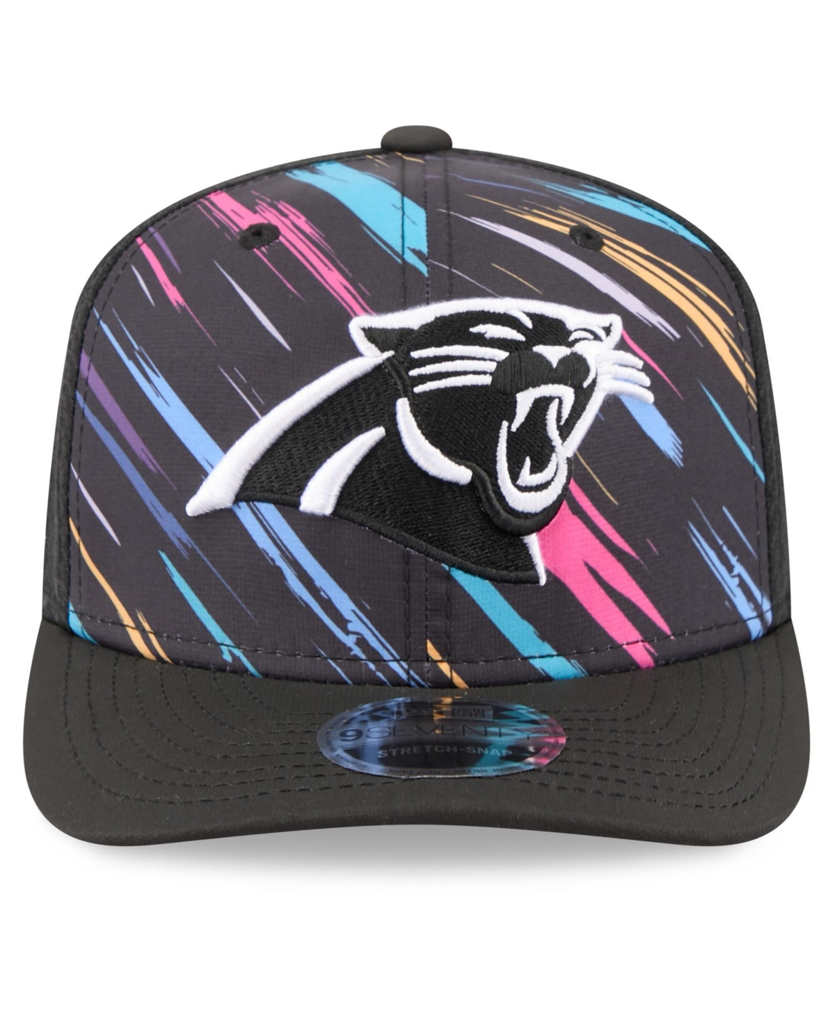 New Era Men's Black Carolina Panthers 2026 Nfl Cruical Catch 9SEVENTY Adjustable Trucker Hat