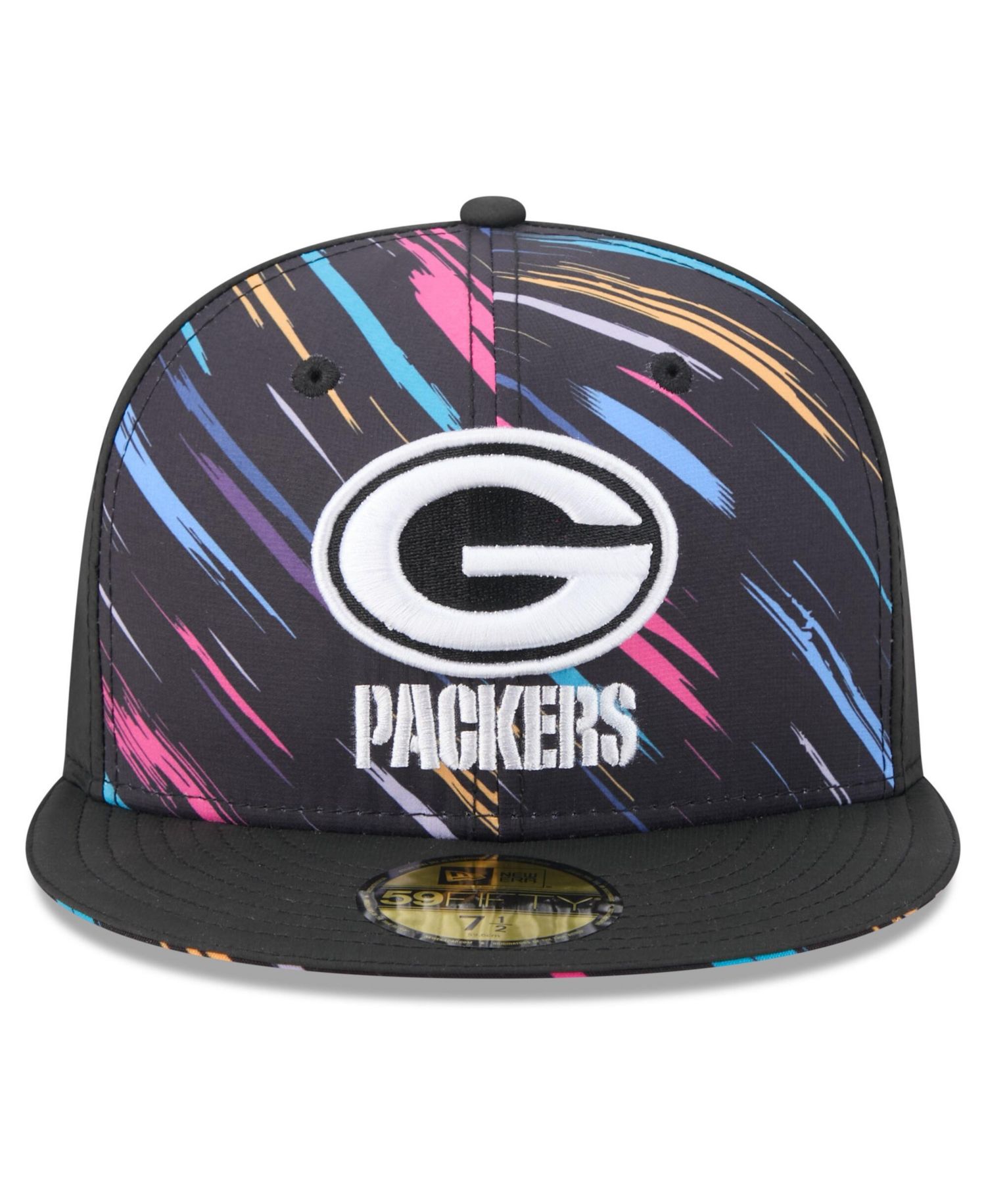Men's Black Green Bay Packers 2026 NFL Cruical Catch 59FIFTY Fitted Hat