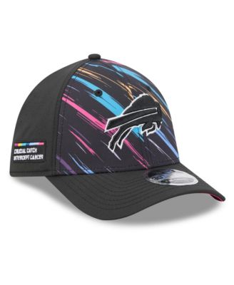 Men's Black Buffalo Bills 2026 NFL Cruical Catch 39THIRTY M-Crown Stretch Hat