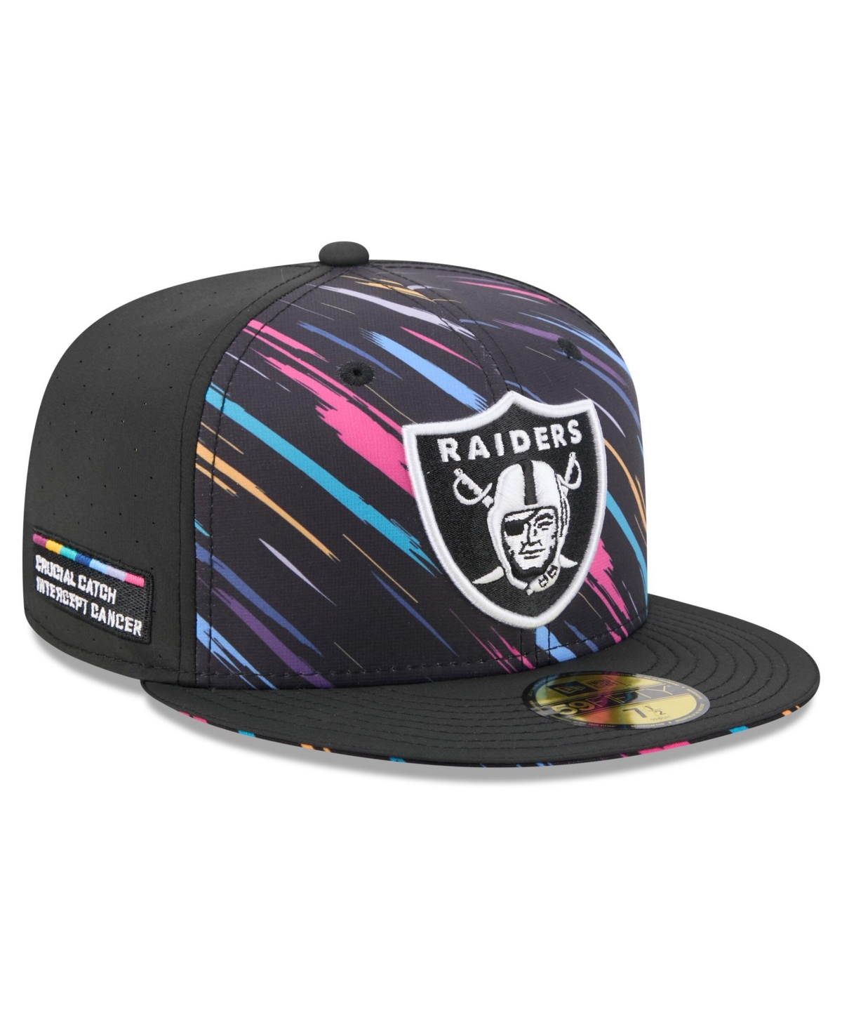 New Era Men's Black Las Vegas Raiders 2026 Nfl Cruical Catch 59FIFTY Fitted Hat