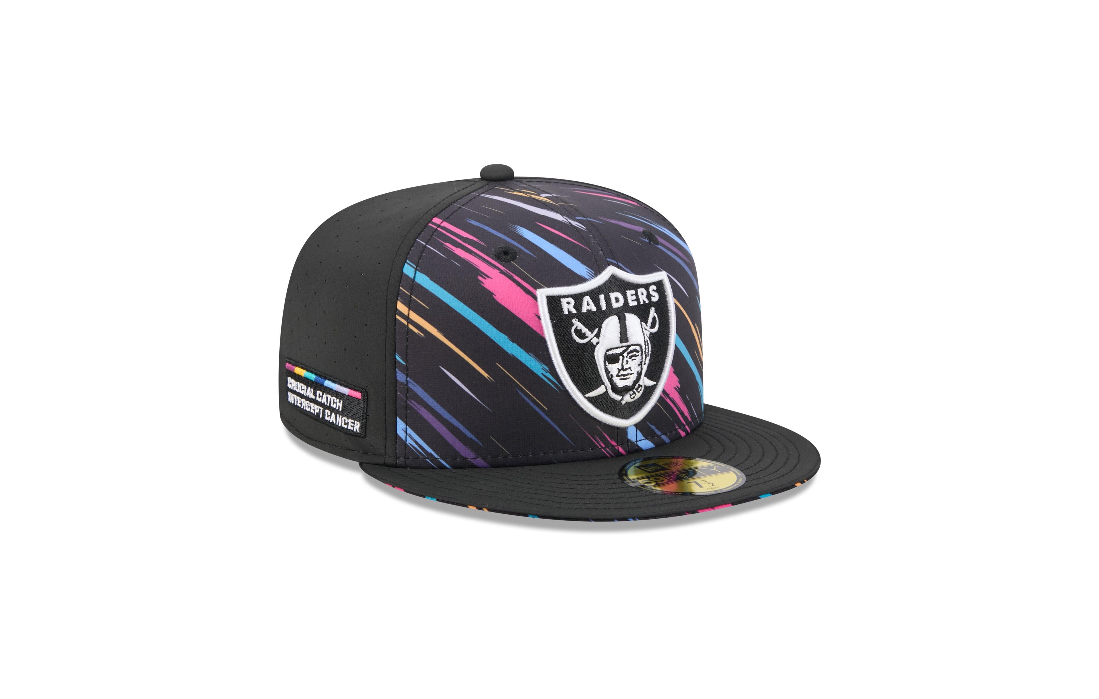 New Era Men's Black Las Vegas Raiders 2026 Nfl Cruical Catch 59FIFTY Fitted Hat