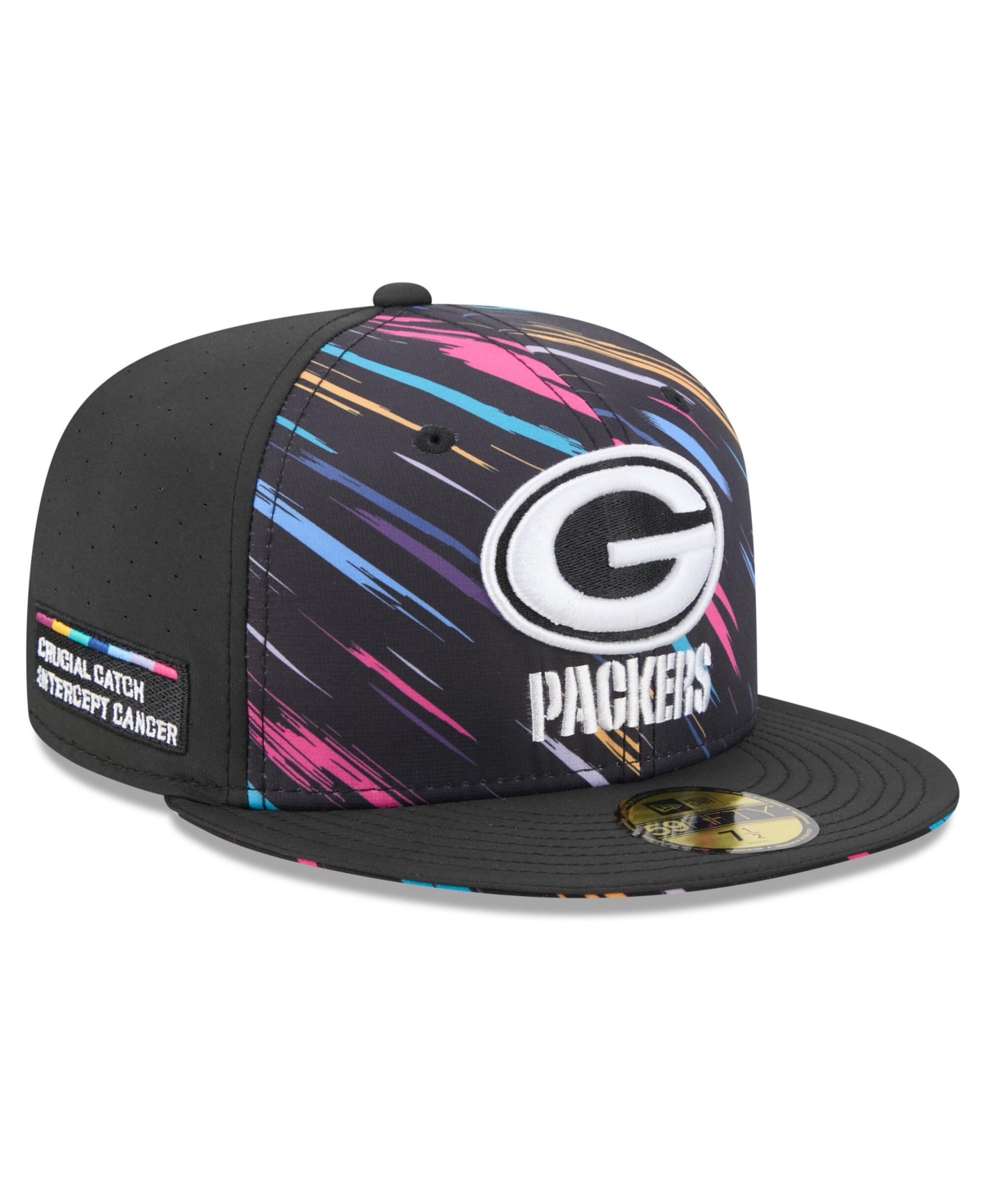 New Era Men's Black Green Bay Packers 2026 Nfl Cruical Catch 59FIFTY Fitted Hat