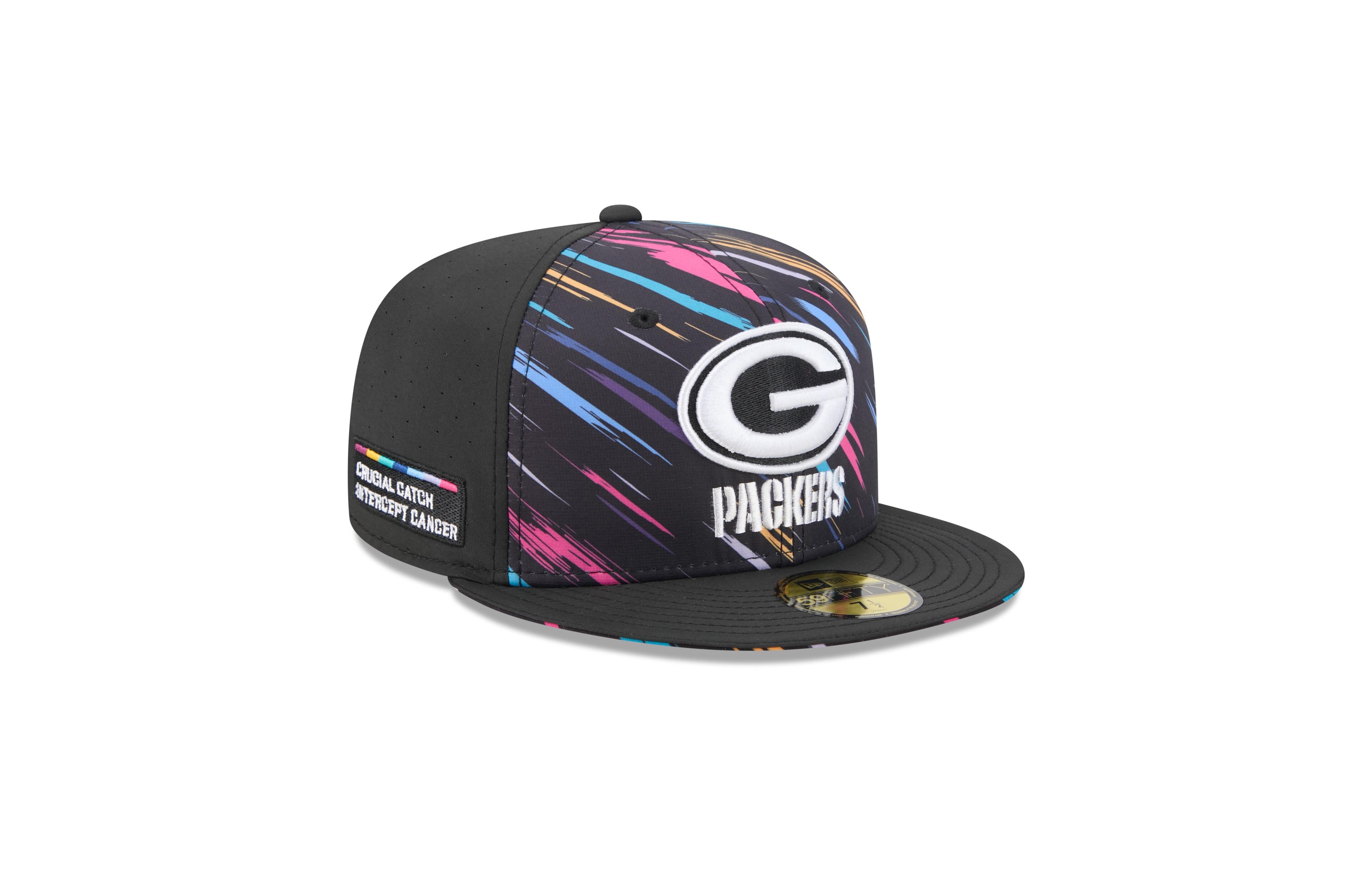 New Era Men's Black Green Bay Packers 2026 Nfl Cruical Catch 59FIFTY Fitted Hat