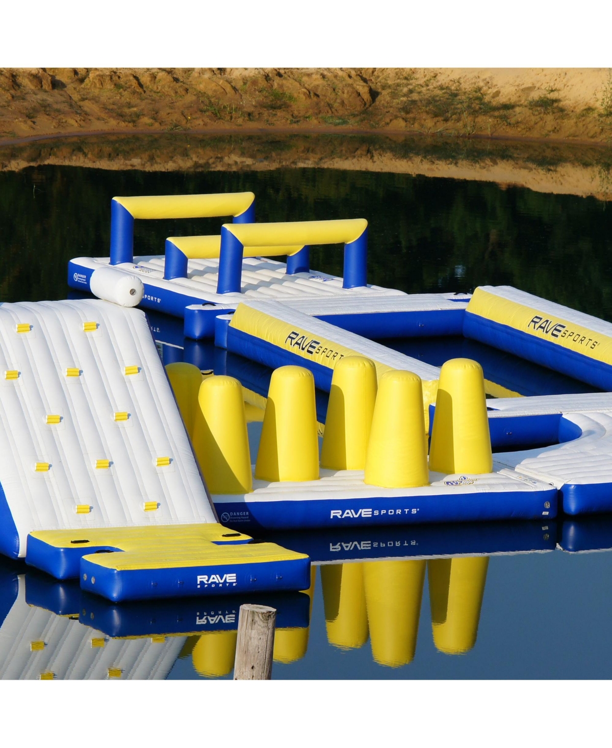 Rave Splash Trax Pylon Run Floating Pvc Activity Course, Ages 12+