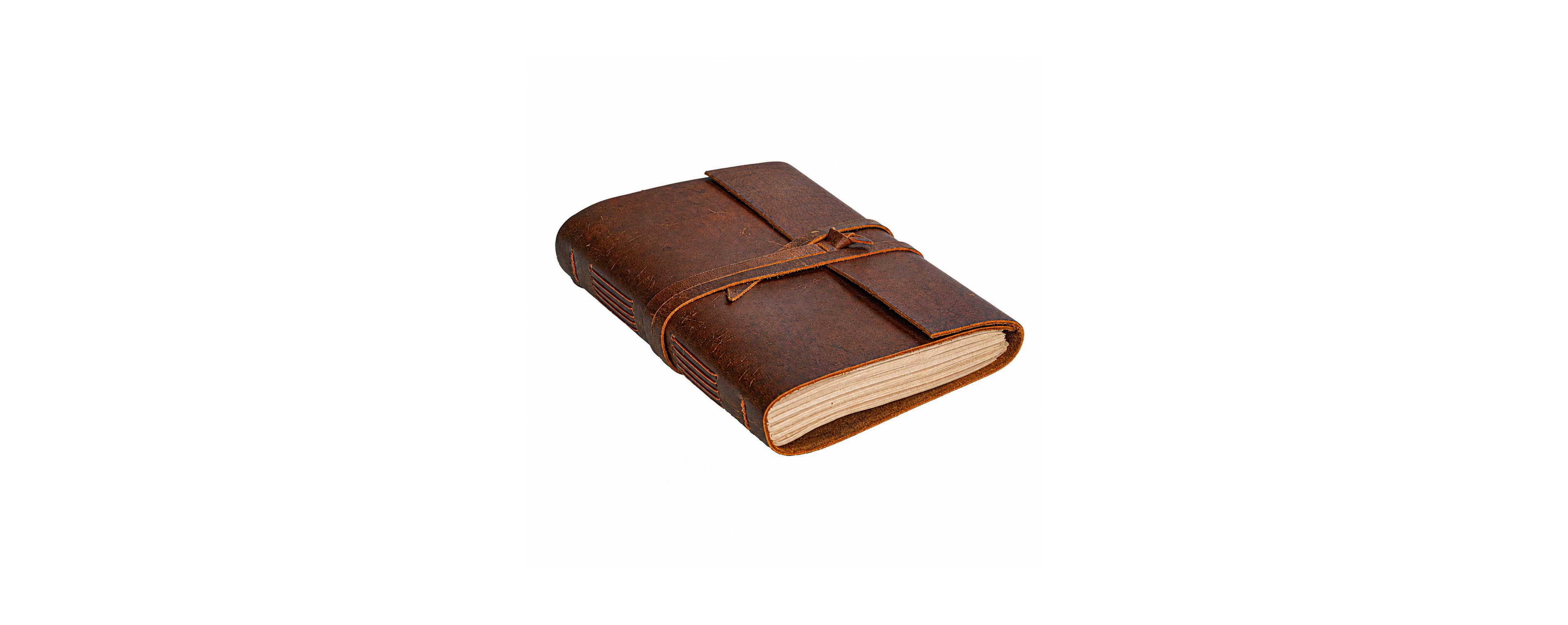 Danrong Handmade Leather Journal Unlined Thick Paper 300 Pages For Writing Gift