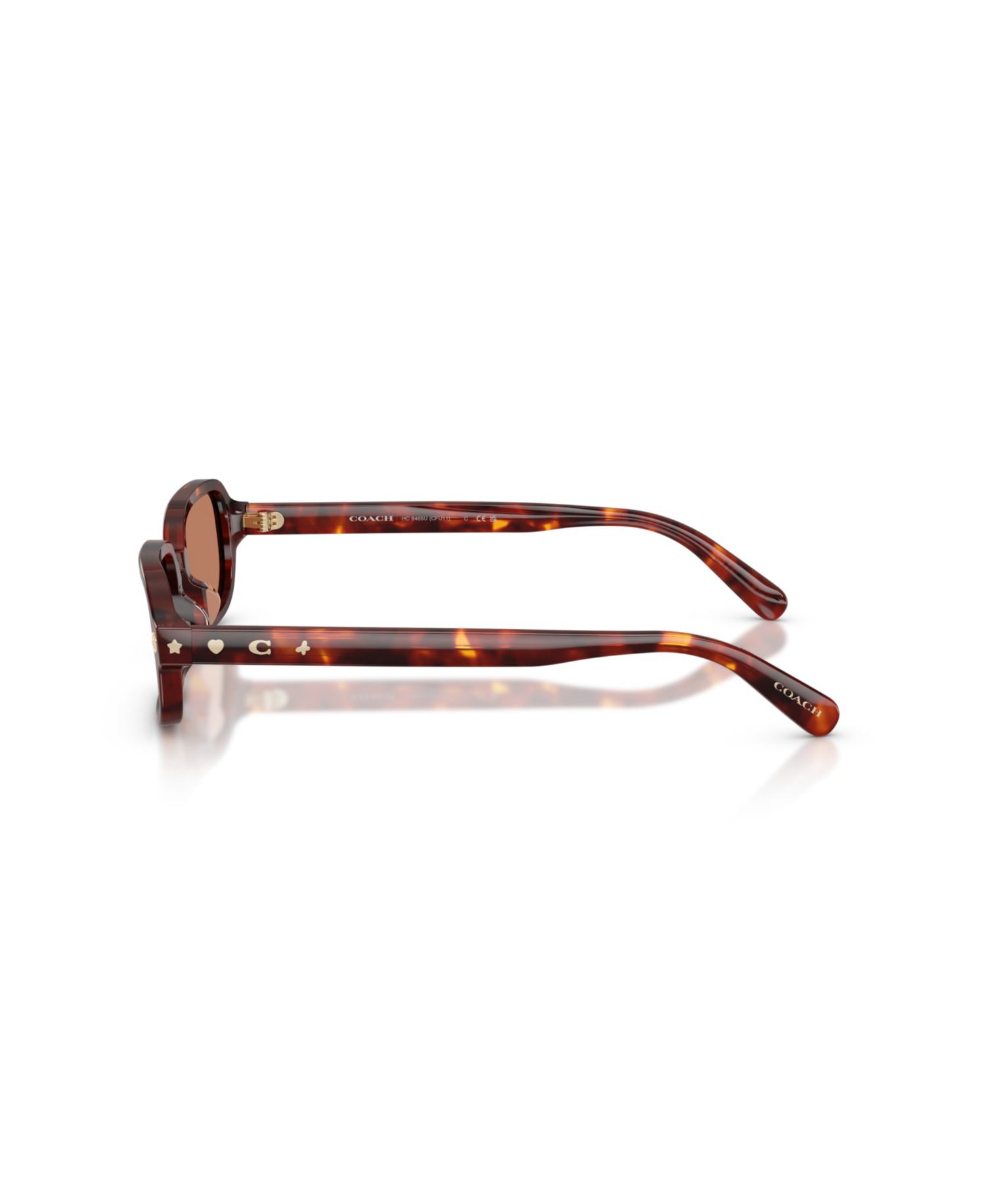 Women's Tortoise Shell Print Sunglasses CFU11 HC8465U