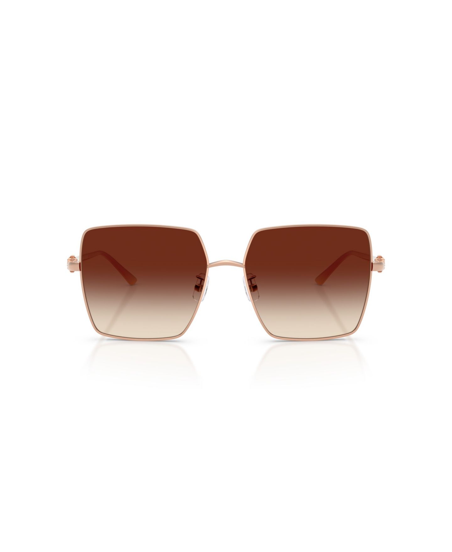Женские солнцезащитные очки Tory Burch Square Gradient TY6120, цвет: Lolite Horn — фото 2