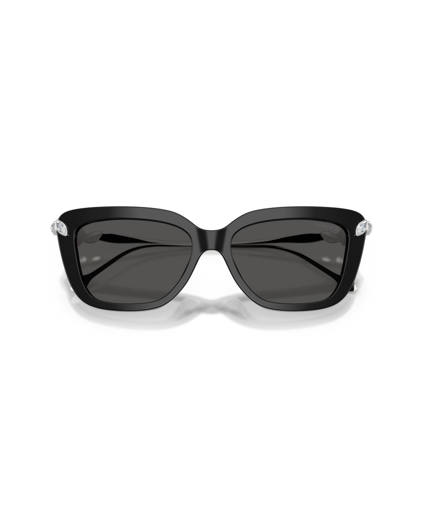 Женские солнцезащитные очки Swarovski Cat Eye SK6065U, цвет: Чёрный — фото 4