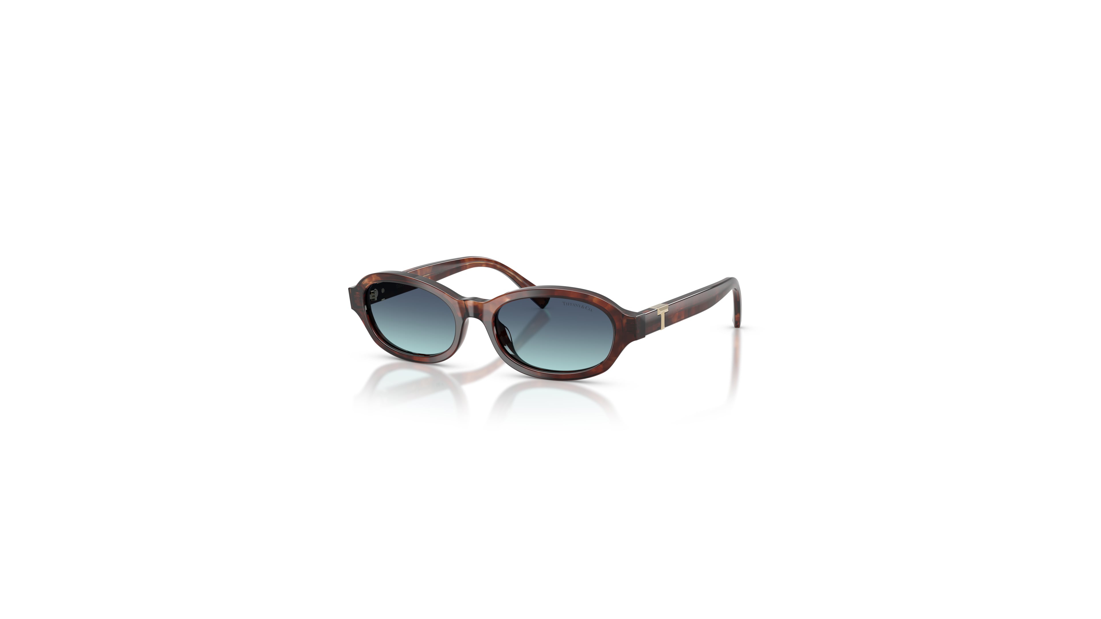 Tiffany & Co. Women's Oval Blue Gradient Lenses Sunglasses TF4270U