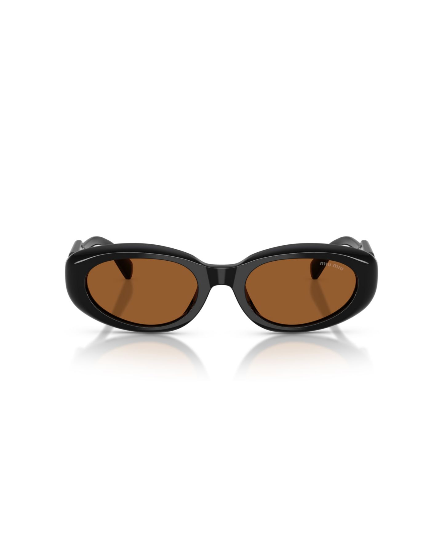Женские солнцезащитные очки MIU MIU Sunglasses MU C01S, цвет: Чёрный — фото 2