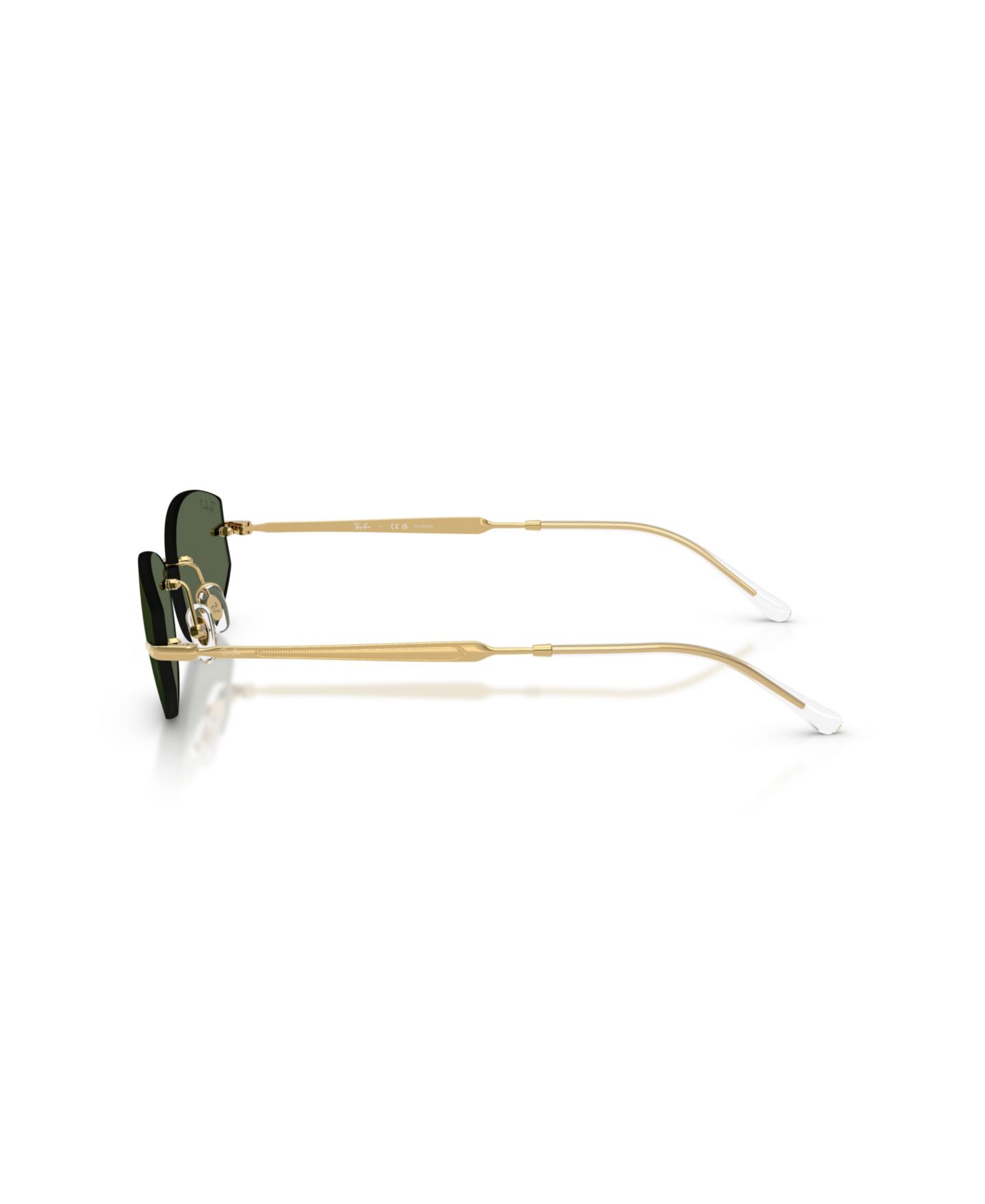 Женские солнцезащитные очки Ray-Ban Polarized Rimless Geometric Sunglasses RB3792, цвет: Arista — фото 2