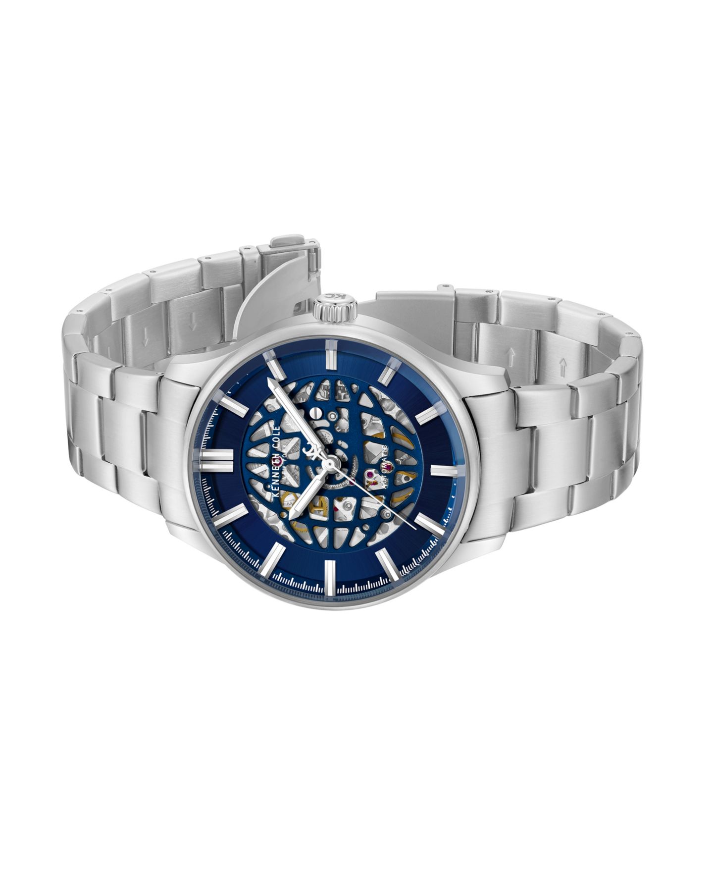 Мужские часы Kenneth Cole New York Automatic Thompson Stainless Steel 43.5mm — фото 5