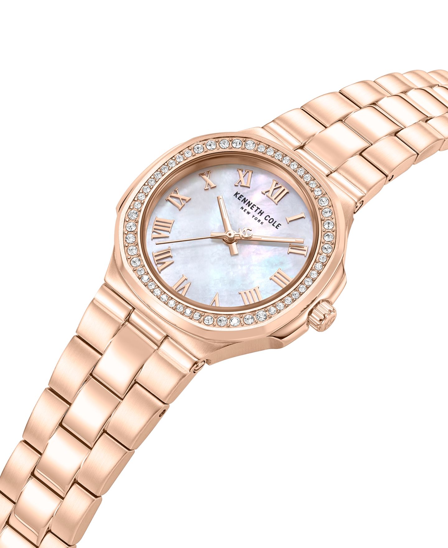 Женские часы Kenneth Cole New York Quartz Rockland Rose Gold-Tone Stainless Steel 33mm — фото 2