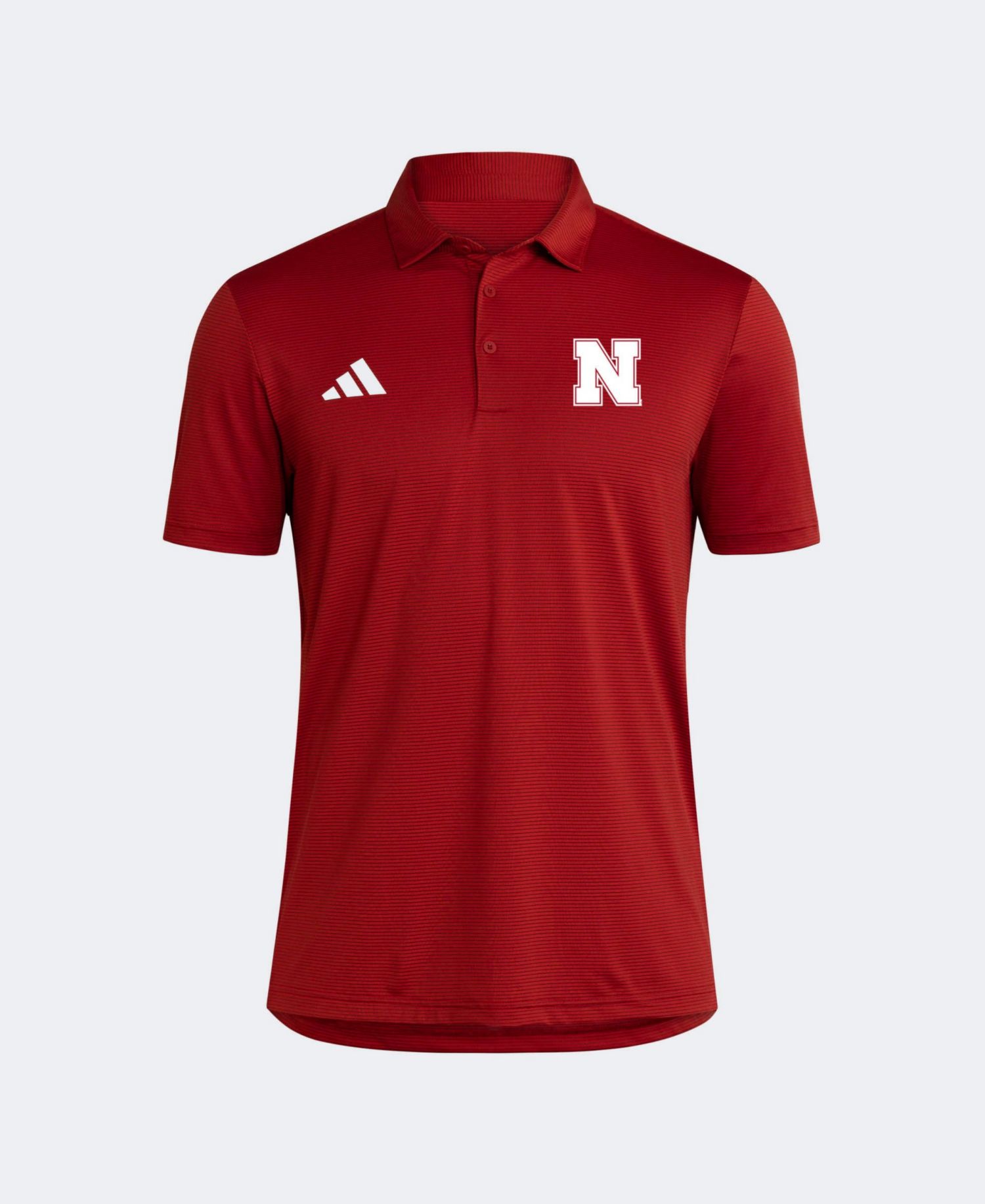 Men's Red Nebraska Huskers Ultimate 365 Stripe Polo