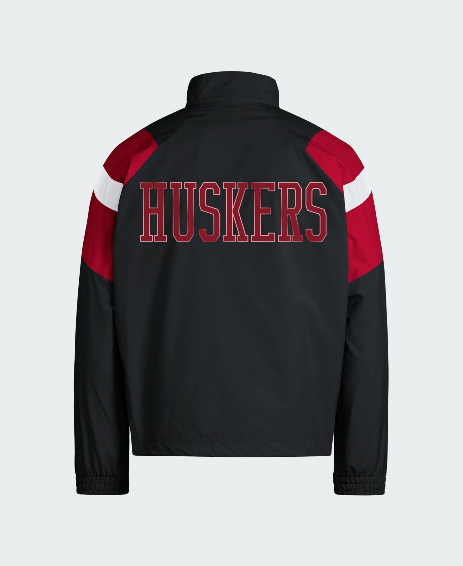 Men's Black Nebraska Huskers Our Red Burns Brighter Full-Zip Track Jacket