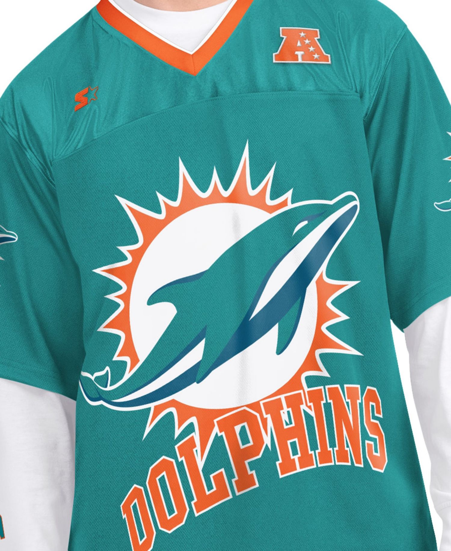 Men's Aqua/White Miami Dolphins Short Sleeve & Long Sleeve T-Shirt Combo Pack