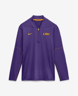 Men's Purple LSU Tigers 2026 Sideline Midweight Half-Zip Dri-FIT Pullover