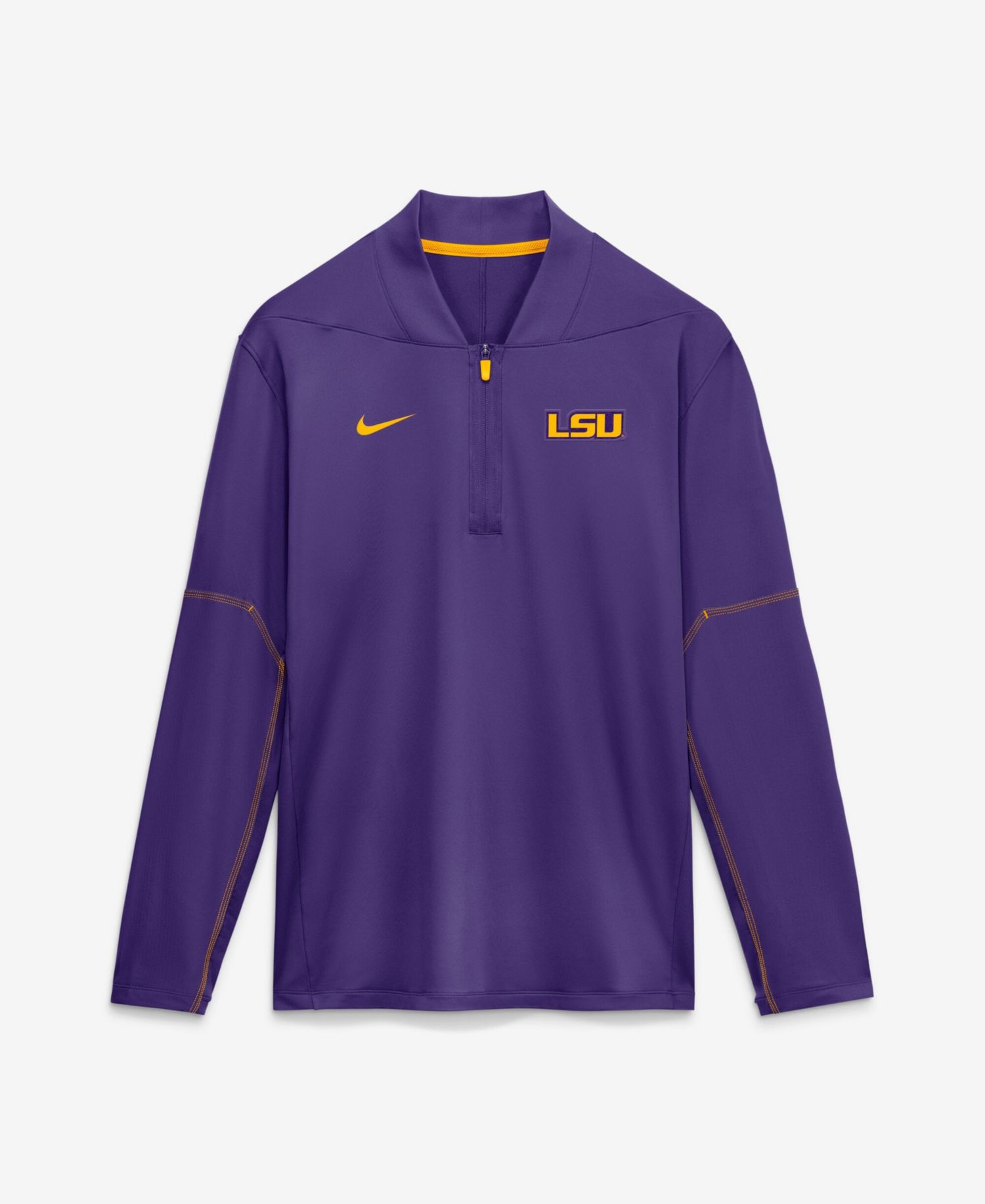 Men's Purple LSU Tigers 2026 Sideline Midweight Half-Zip Dri-FIT Pullover