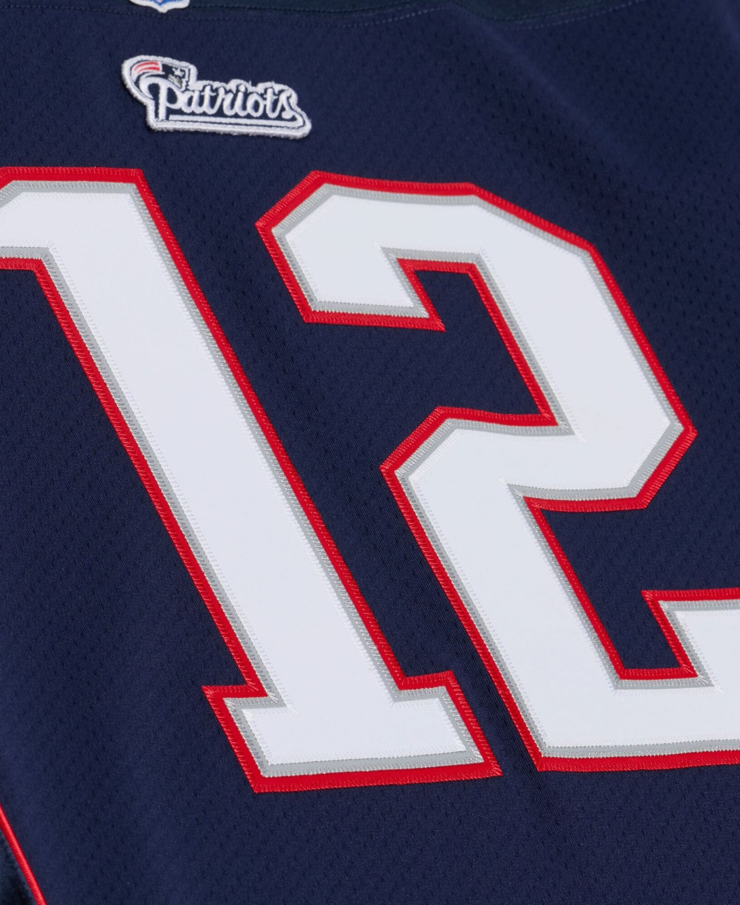 Men's Tom Brady Navy New England Patriots Super Bowl XXXVI Authentic Throwback Jersey
