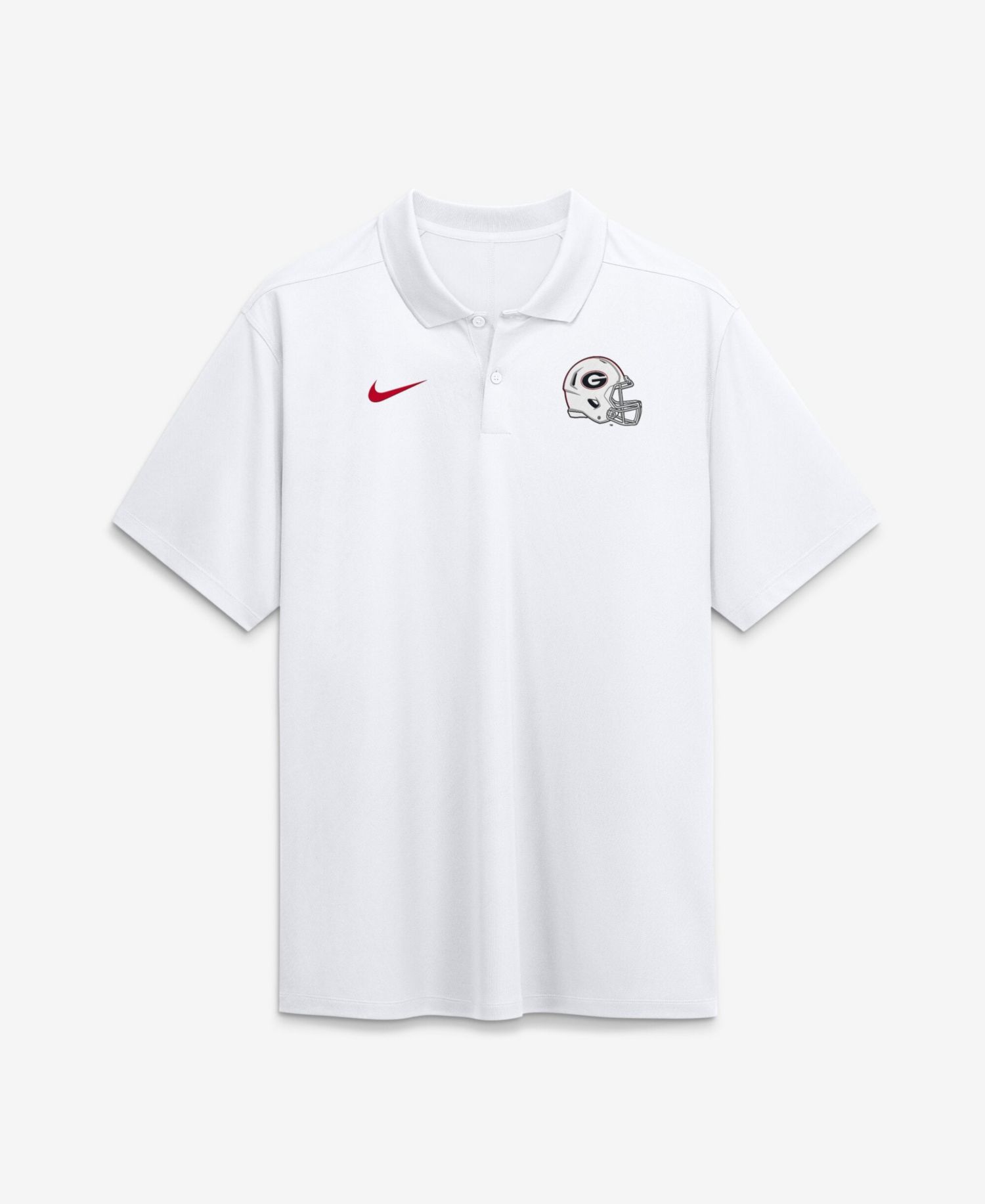 Men's White Georgia Bulldogs Whiteout Victory Dri-FIT Polo