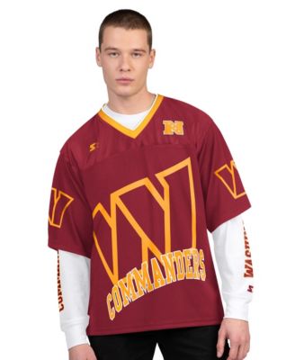 Men's  Burgundy/White Washington Commanders Short Sleeve & Long Sleeve T-Shirt Combo Pack