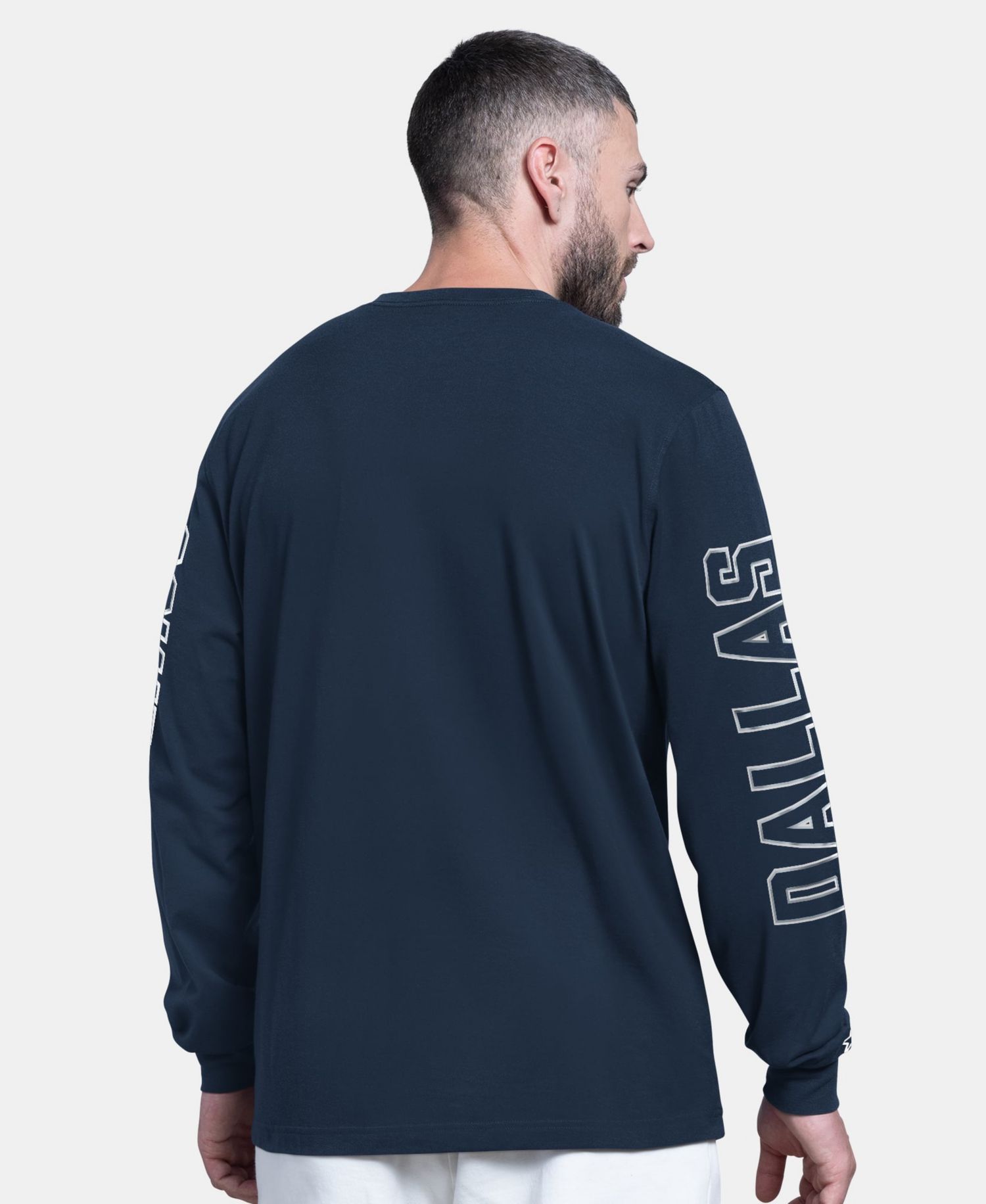 Men's Navy Dallas Cowboys Clutch Hit II Long-Sleeve T-Shirt