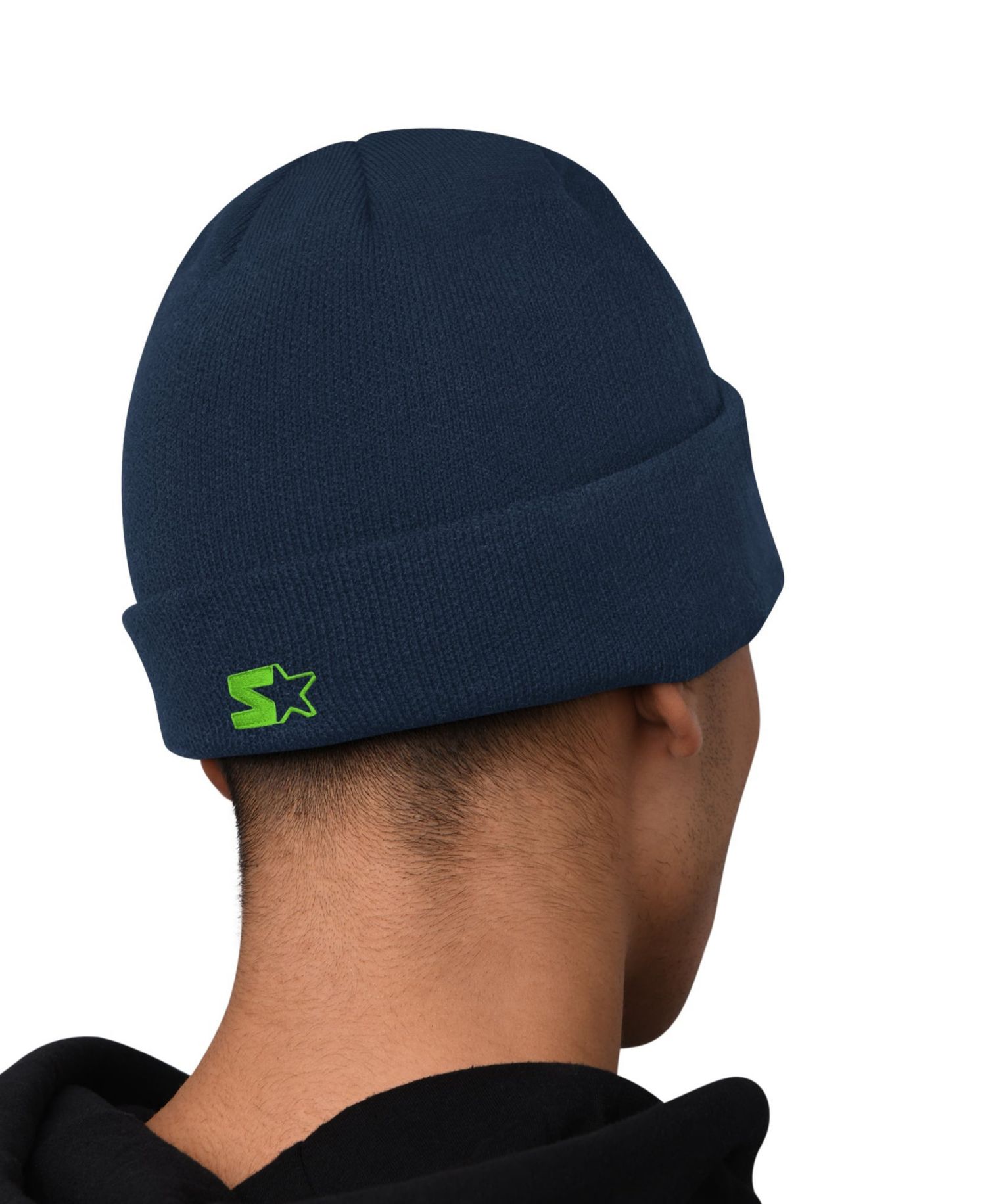 Men's College Navy Seattle Seahawks Hoodie and Cuffed Knit Hat Combo Pack