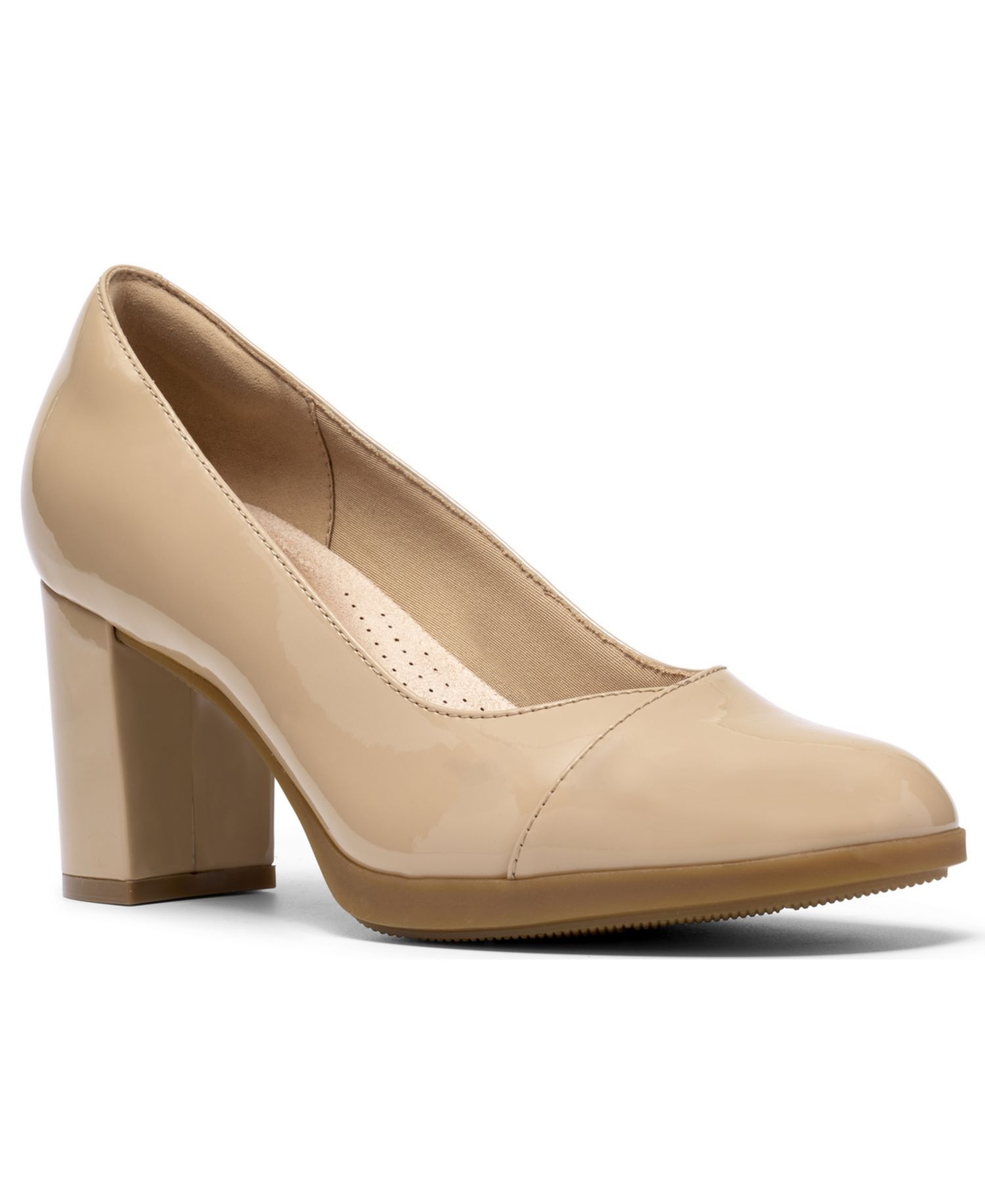 Women's Bayla Rae Block-Heel Round-Toe Comfort Pumps