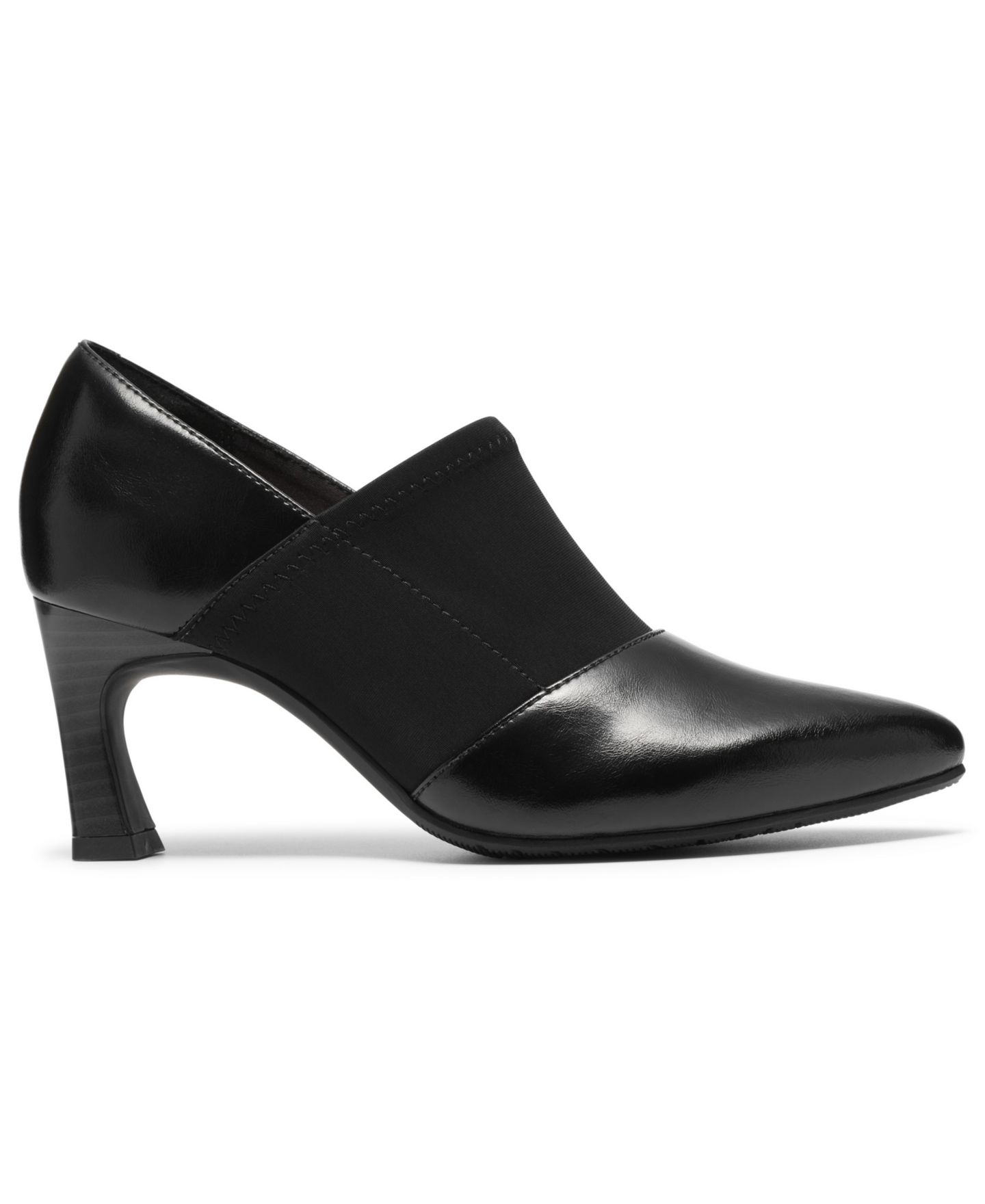Женские туфли Clarks Tammitha Sleek Pointed-Toe Leather Pumps, цвет: Чёрный кожаный — фото 2