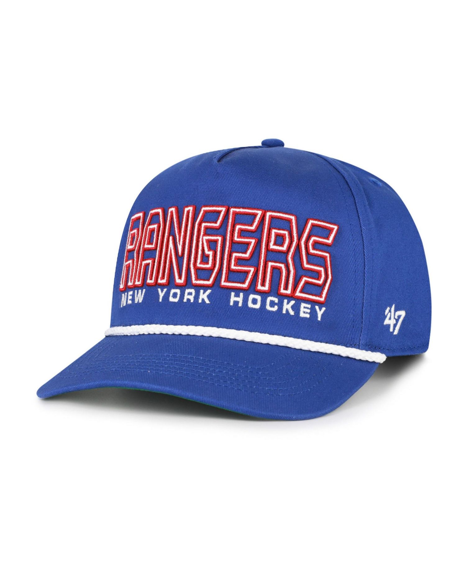 Men's '47 Blue New York Rangers Byline Hitch Adjustable Hat