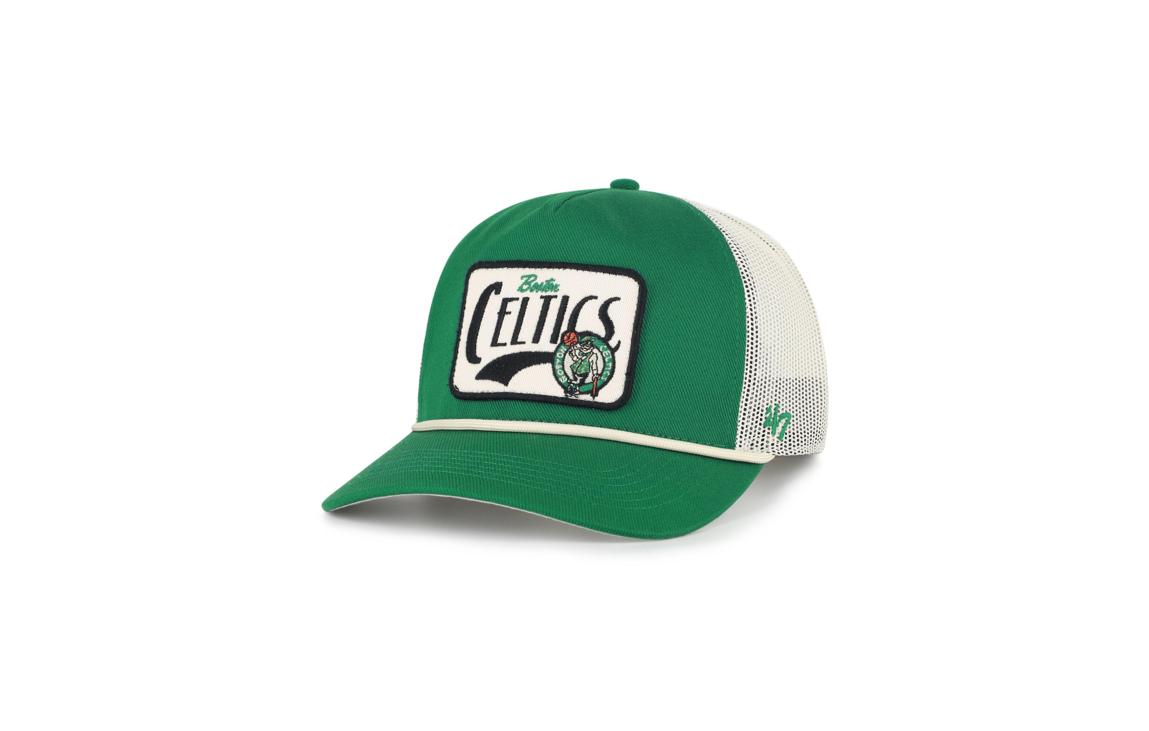 '47 Brand Men's Boston Celtics Adjustable Heavy Twill Trucker Emmett Baseball Cap