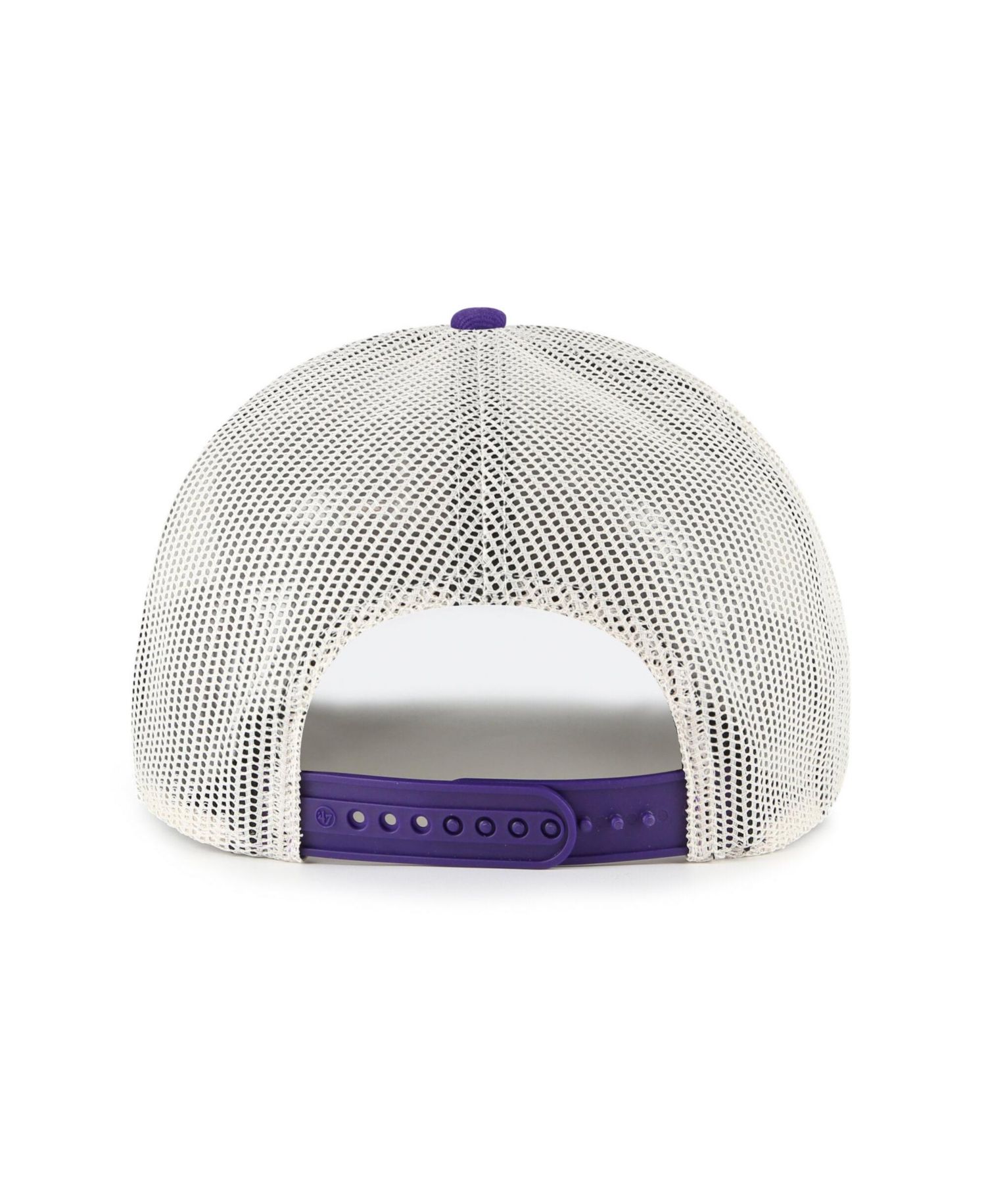 Men's '47 Purple Los Angeles Lakers Emmett Heavy Twill Trucker Hitch Adjustable Hat