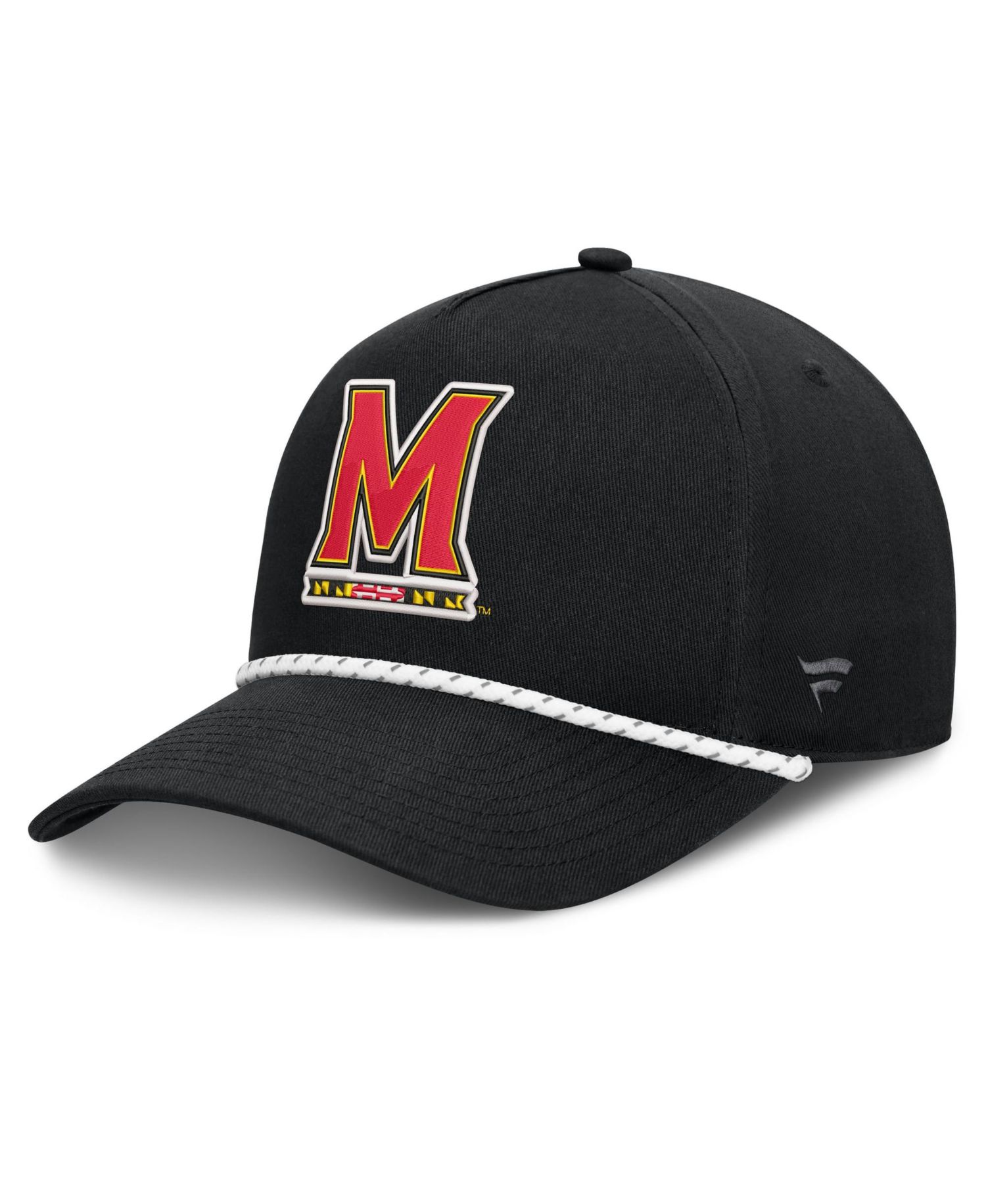 Men's Black Maryland Terrapins Undertone Rope Adjustable Hat
