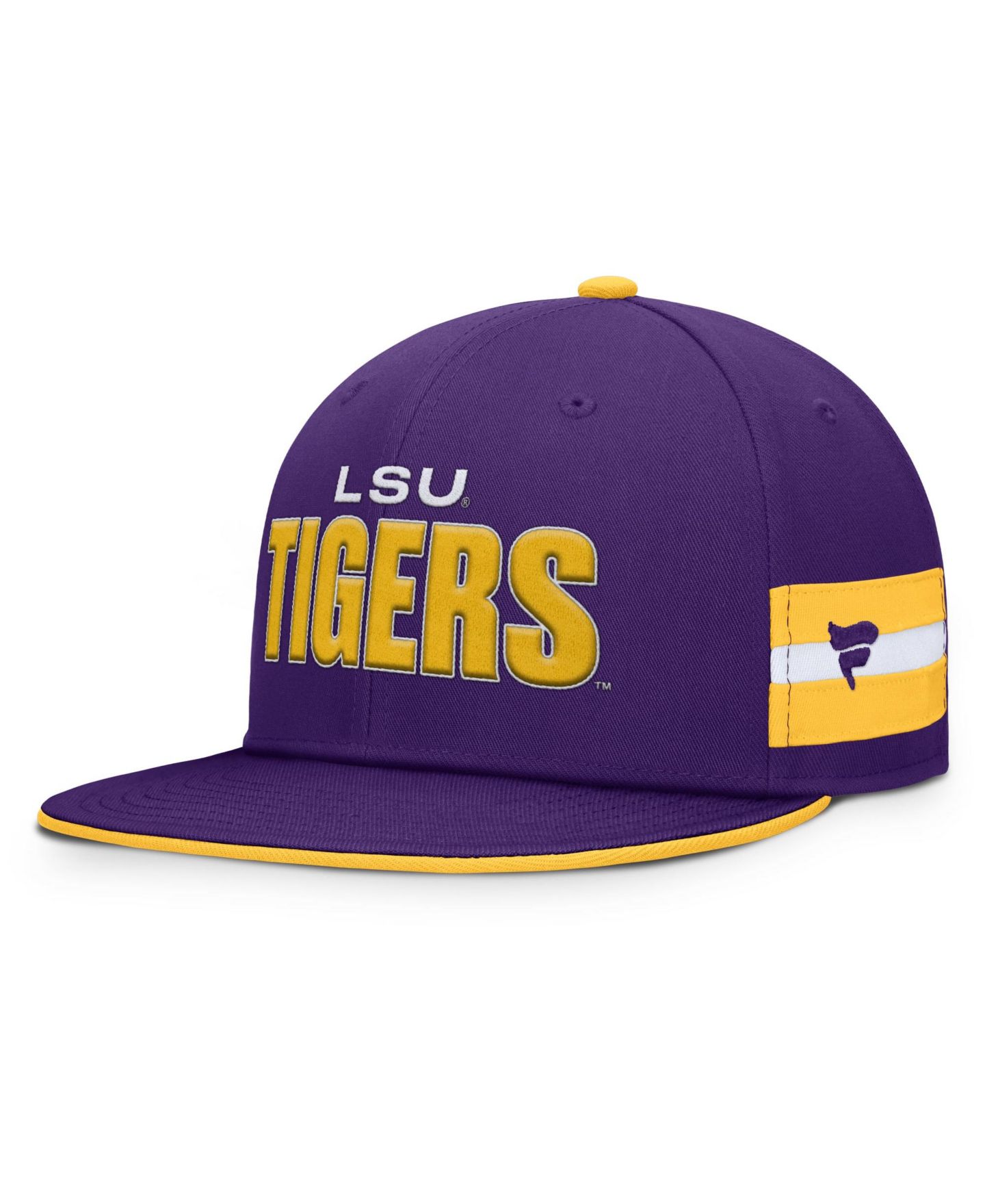 Мужская кепка Fanatics Purple LSU Tigers Pick Off Fitted Hat — фото 1