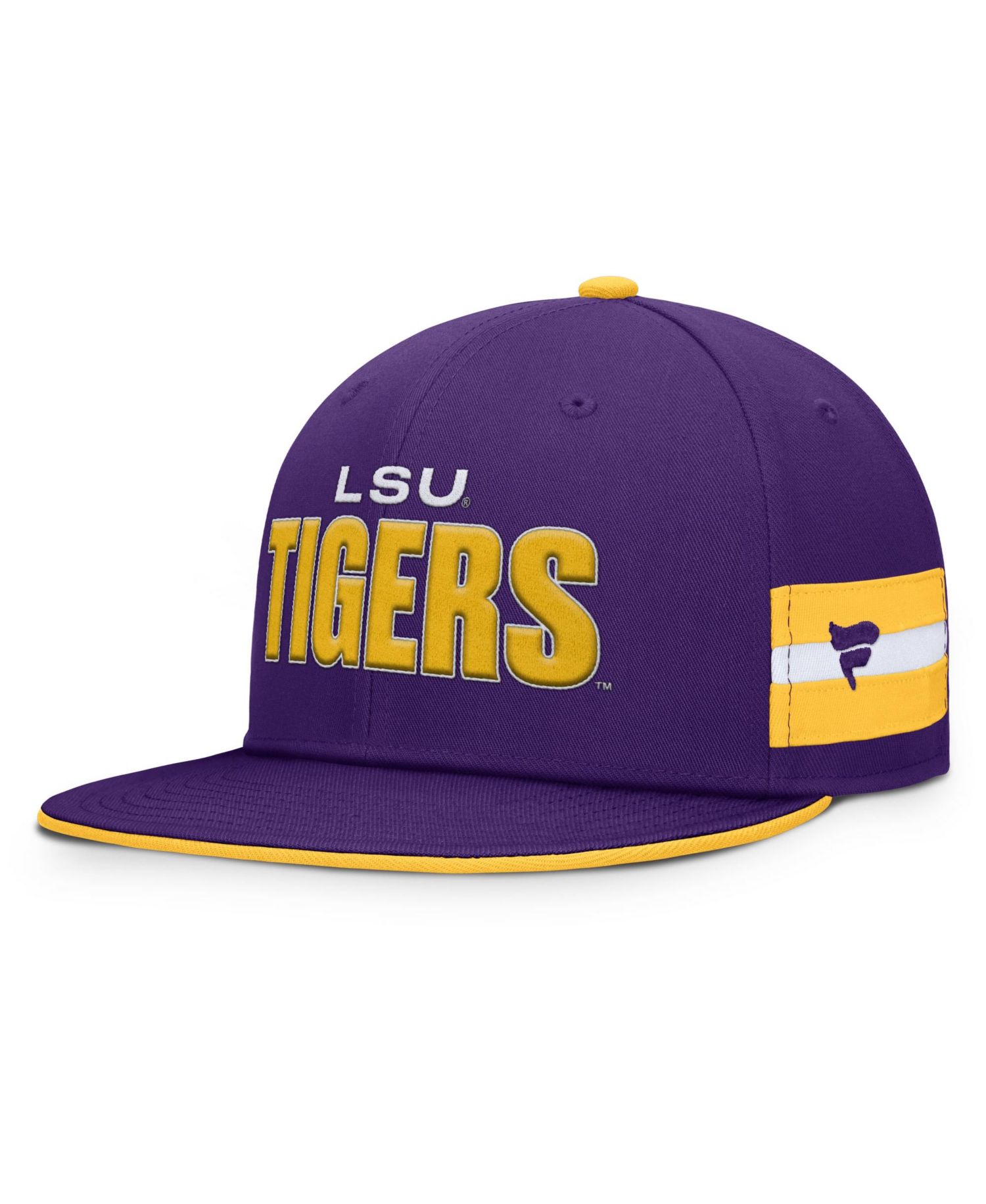 Men's Purple LSU Tigers Pick Off Fitted Hat