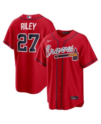 Men's Austin Riley Red Atlanta Braves Alternate 2 Replica Jersey