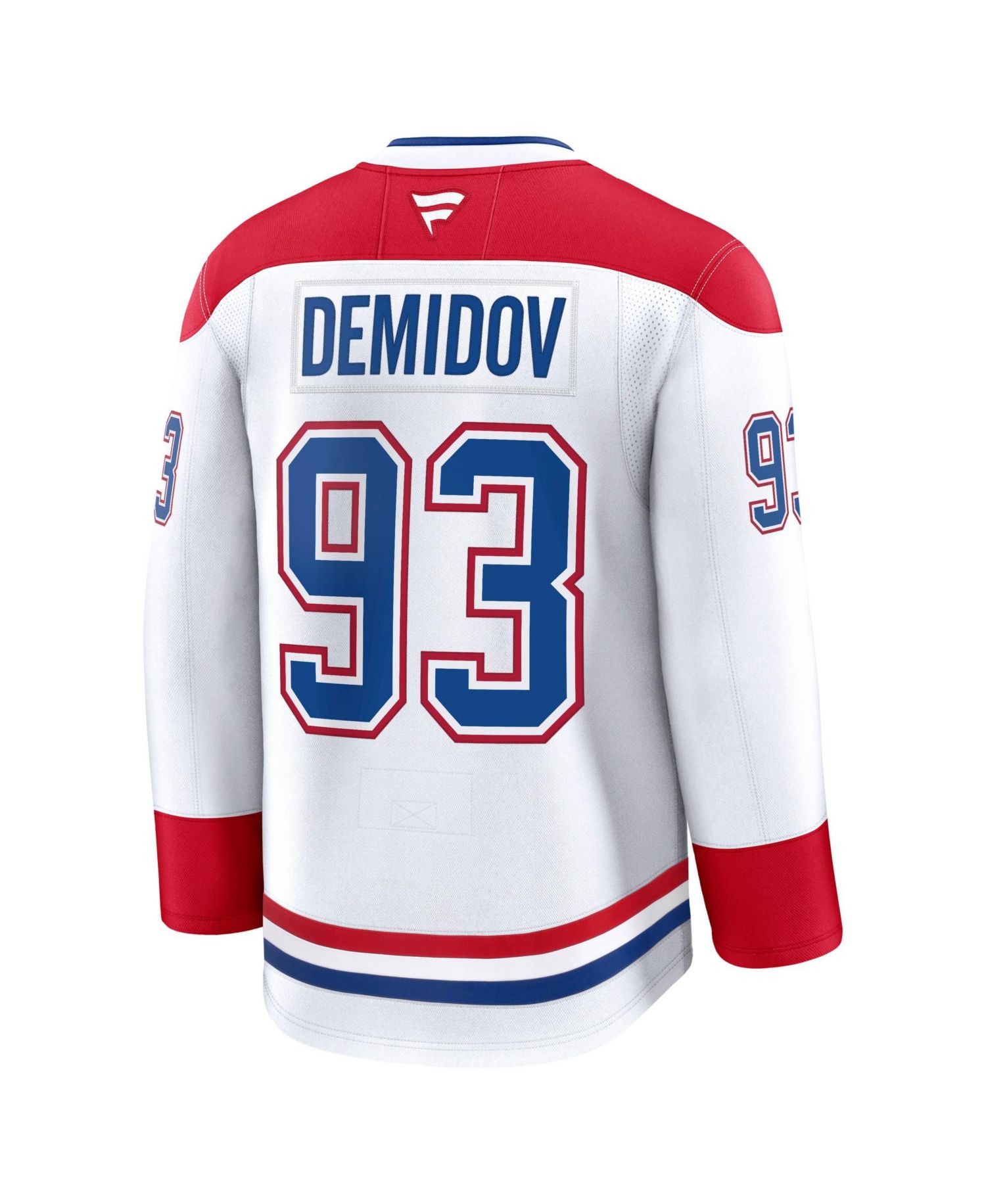 Men's Ivan Demidov White Montreal Canadiens Away Premium Jersey