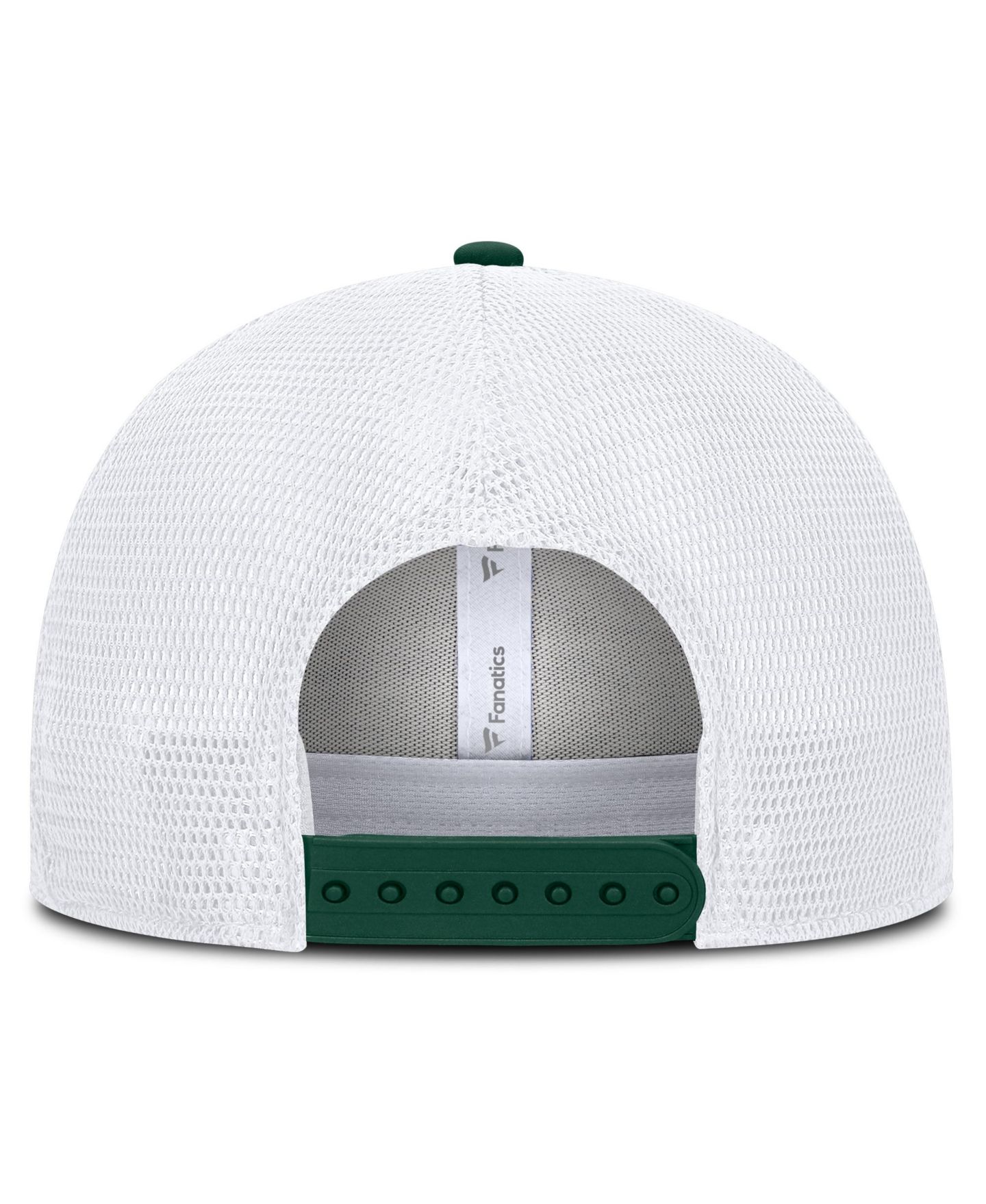Мужская кепка Fanatics Heather Gray/White Minnesota Wild Structured Trucker Adjustable Hat — фото 4