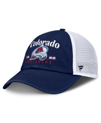Men's Navy Colorado Avalanche Fundamental Underline Trucker Adjustable Hat