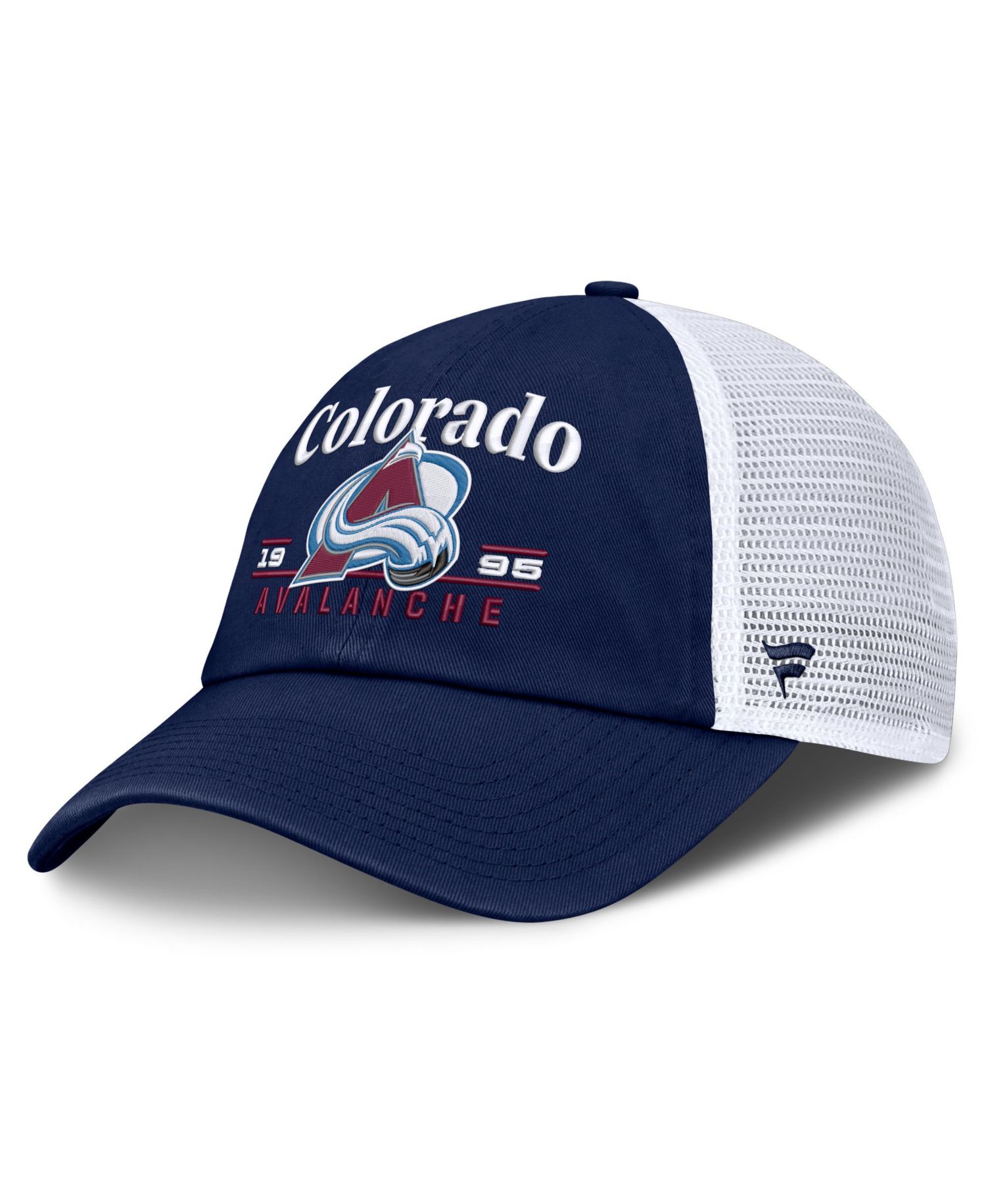 Men's Navy Colorado Avalanche Fundamental Underline Trucker Adjustable Hat