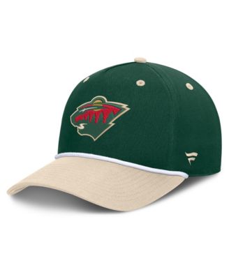 Men's Green/Cream Minnesota Wild Fundamental Power Play A-Frame Adjustable Hat
