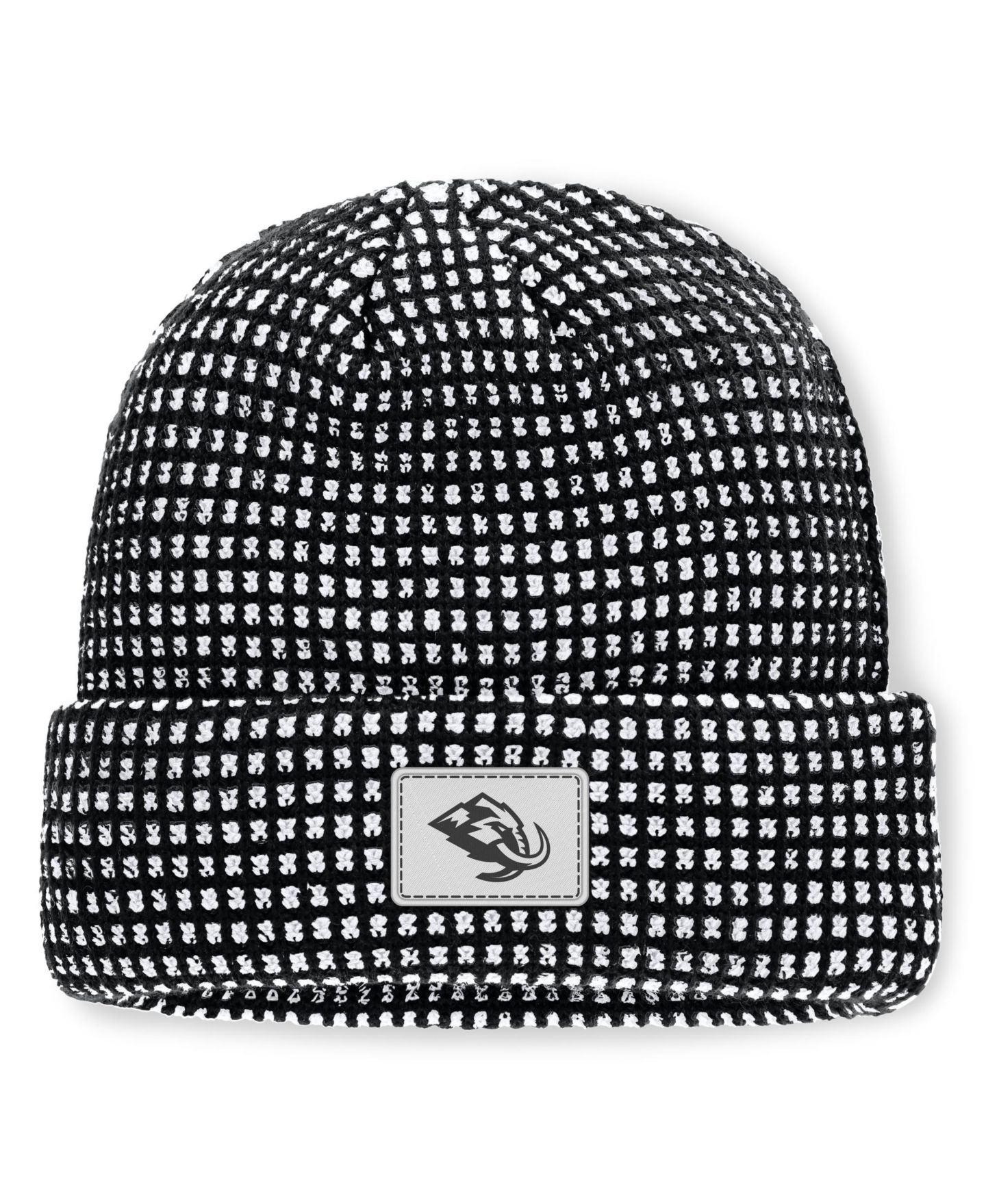 Мужская шапка Fanatics Black Utah Mammoth Fundamental Scheme Ribbed Cuffed Knit Hat — фото 1