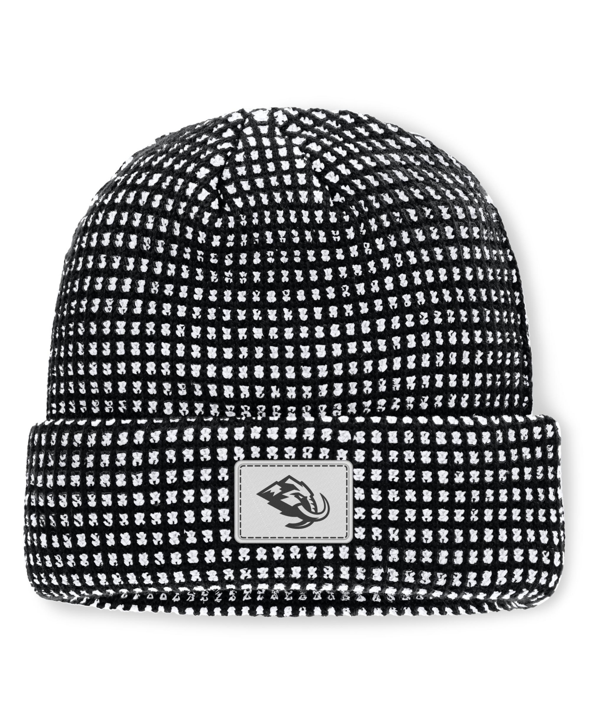 Men's Fanatics Black Utah Mammoth Fundamental Scheme Ribbed Cuffed Knit Hat