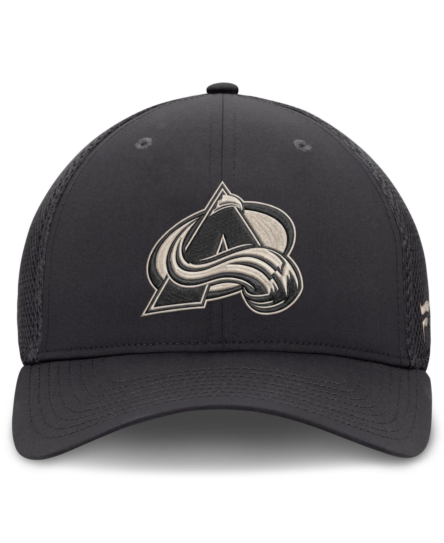 Мужской головной убор Fanatics Charcoal Colorado Avalanche Road Meshback Stretch Hat — фото 2