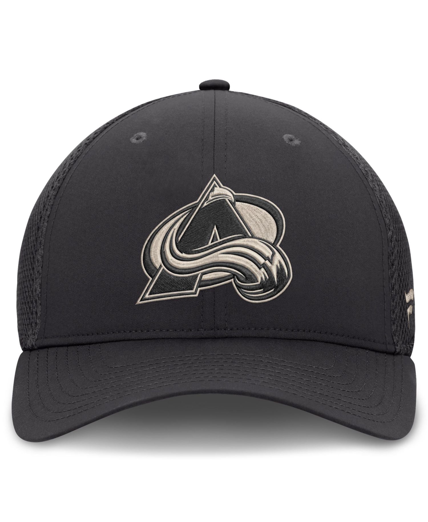 Men's Charcoal Colorado Avalanche Road Meshback Stretch Hat